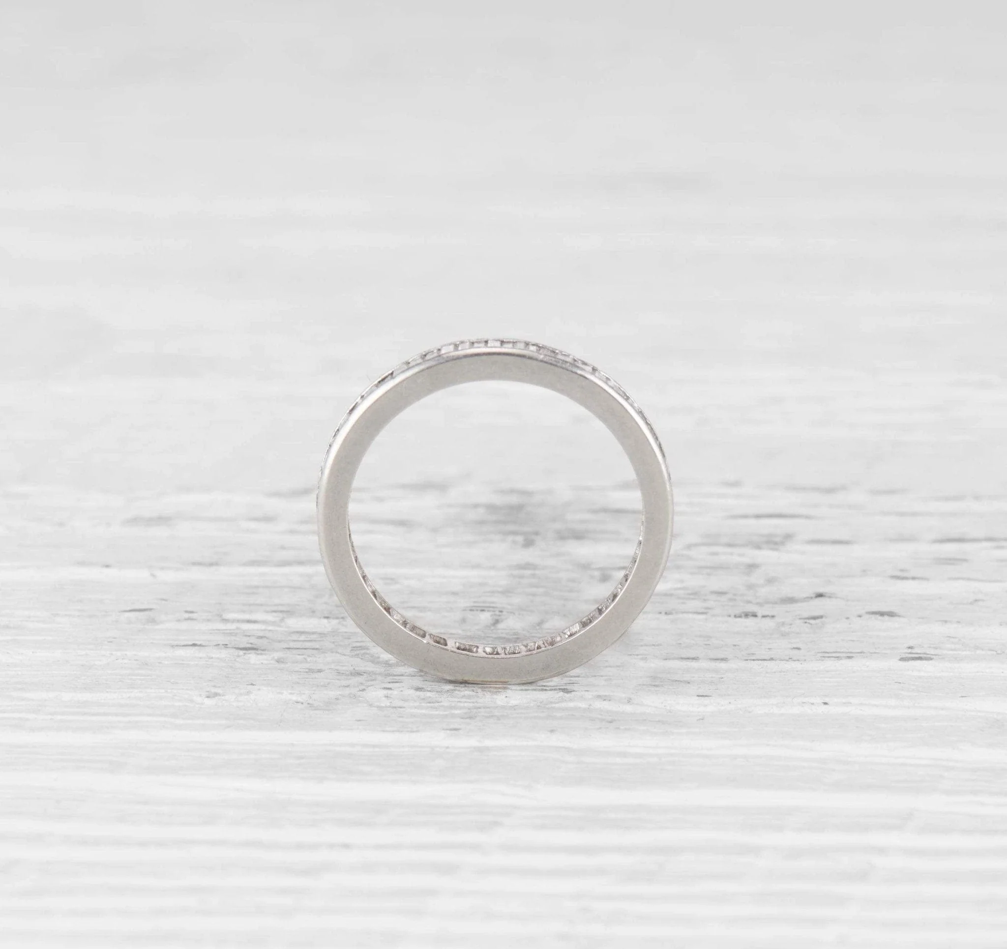 ART DECO DIAMOND WEDDING BAND - Image 2