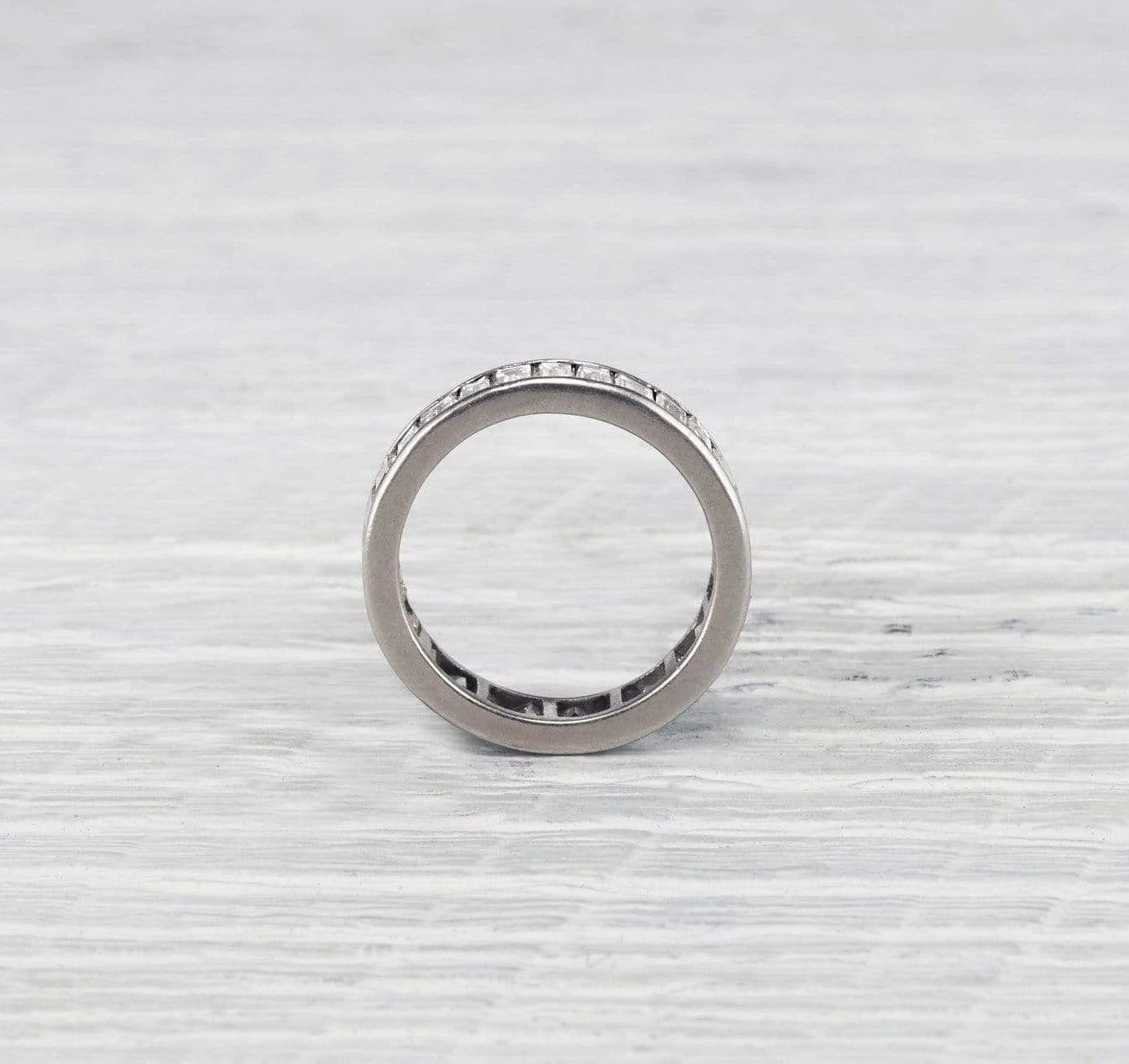 Art Deco Emerald Cut Diamond Eternity Band - Image 2