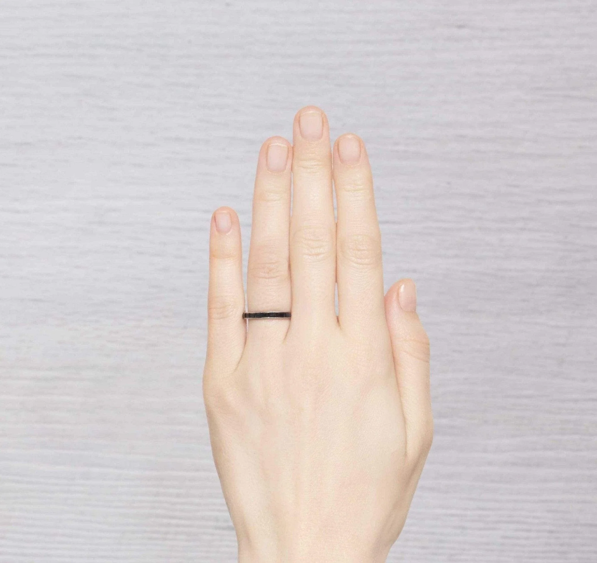 Art Deco Onyx Eternity Band - Image 4