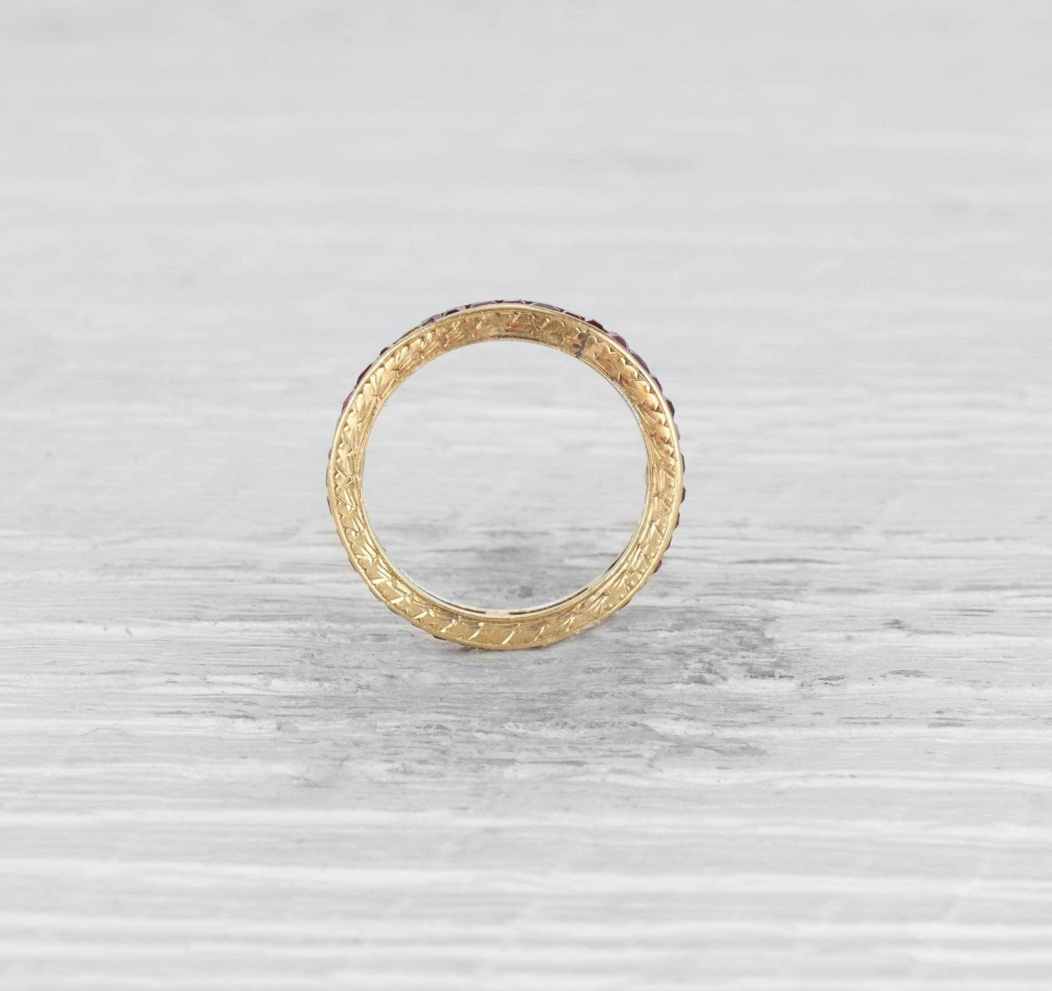 ART DECO RUBY ETERNITY BAND - Image 2