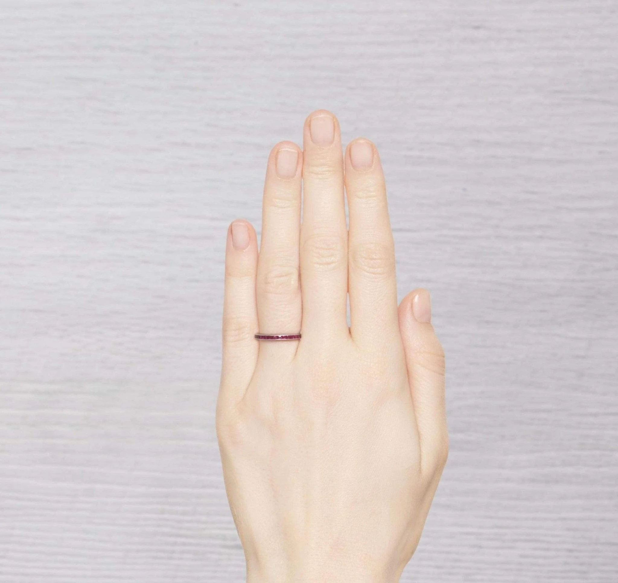 ART DECO RUBY ETERNITY BAND - Image 4