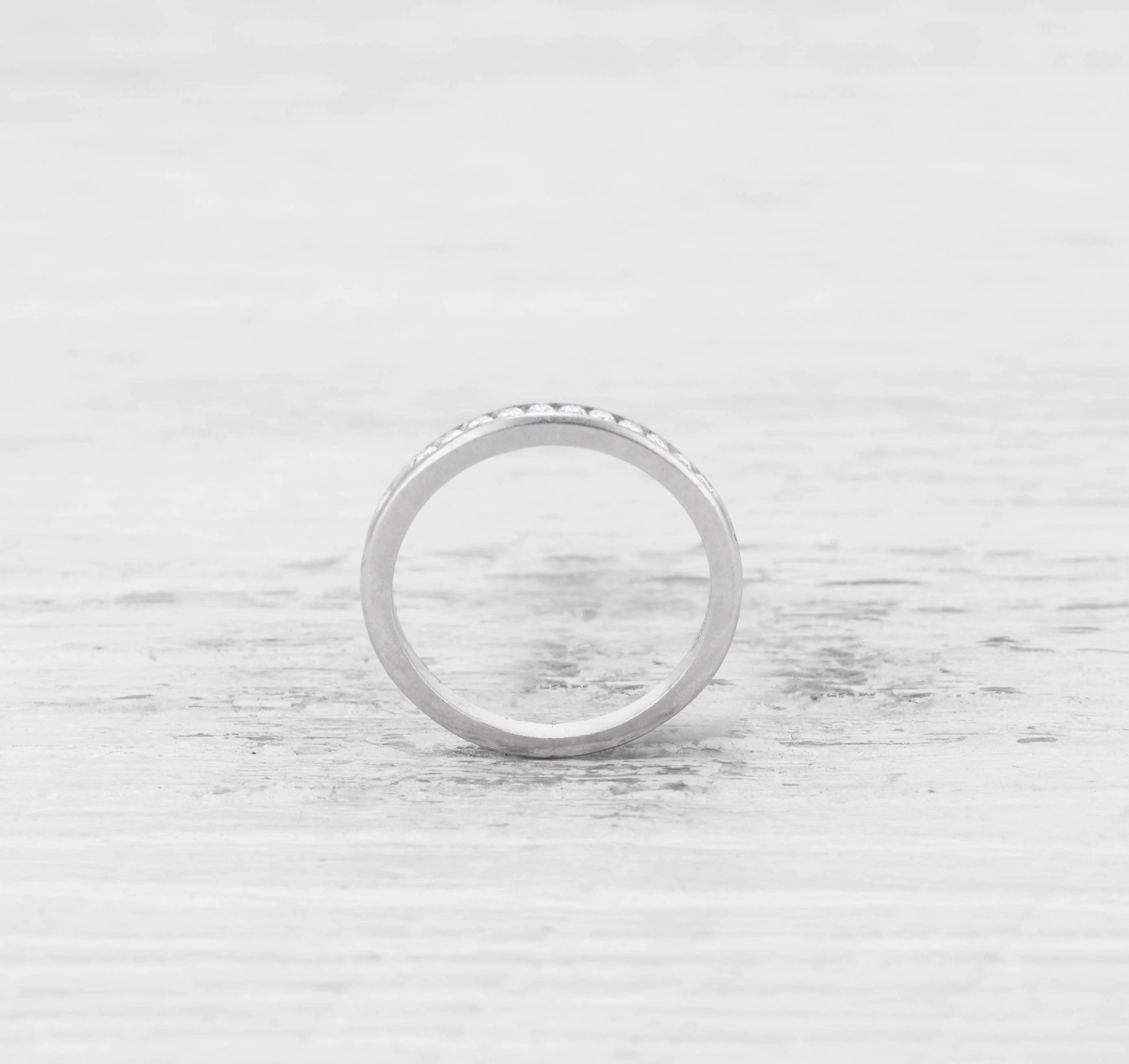 ART DECO TIFFANY & CO DIAMOND WEDDING BAND - Image 4
