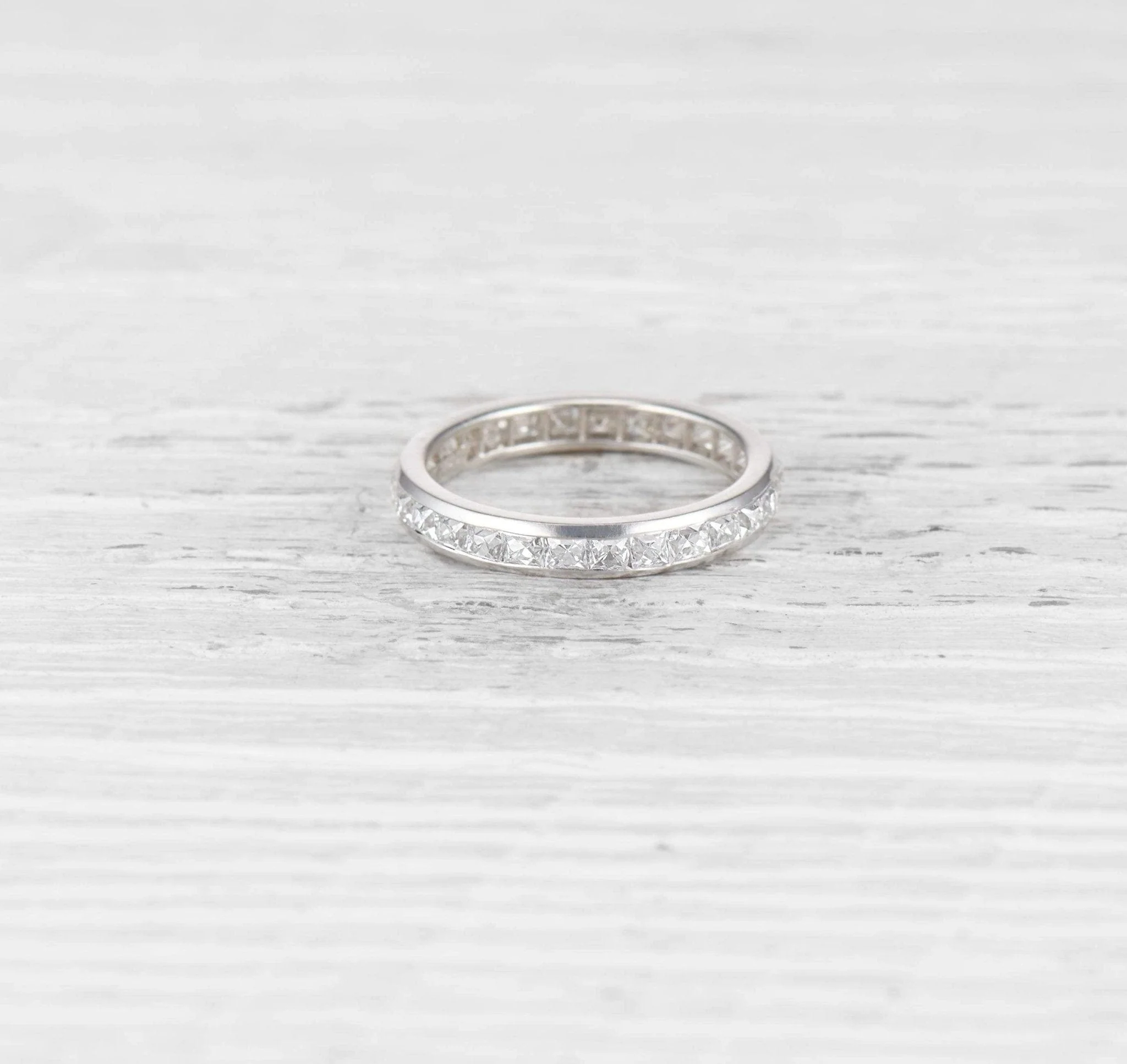 ART DECO TIFFANY & CO DIAMOND WEDDING BAND - Image 2
