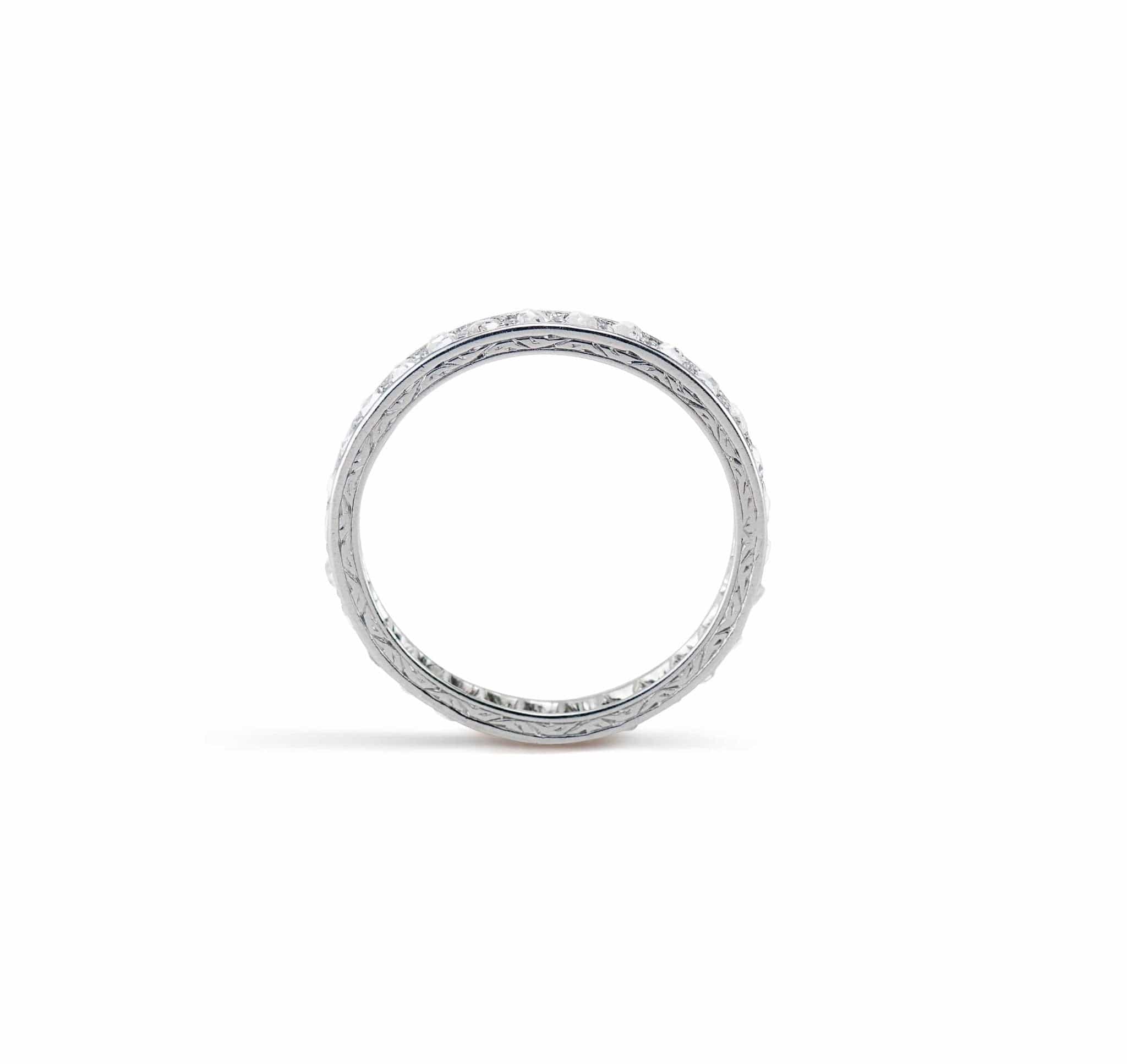 Belle Époque .50 Carat Rose-Cut Diamond Eternity Band, France - Image 2