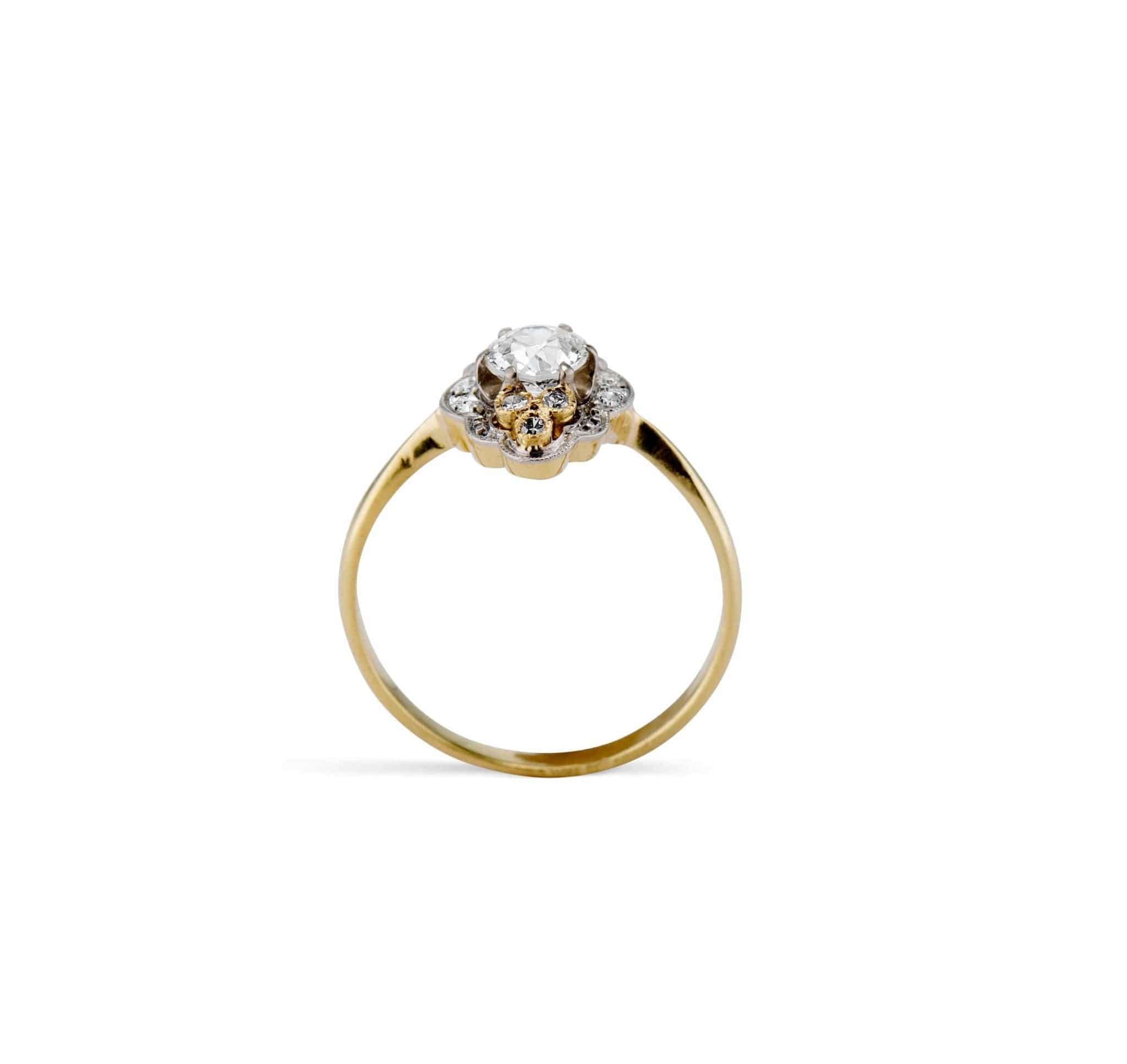 Belle Époque .60 Old European Diamond Engagement Ring, France - Image 4