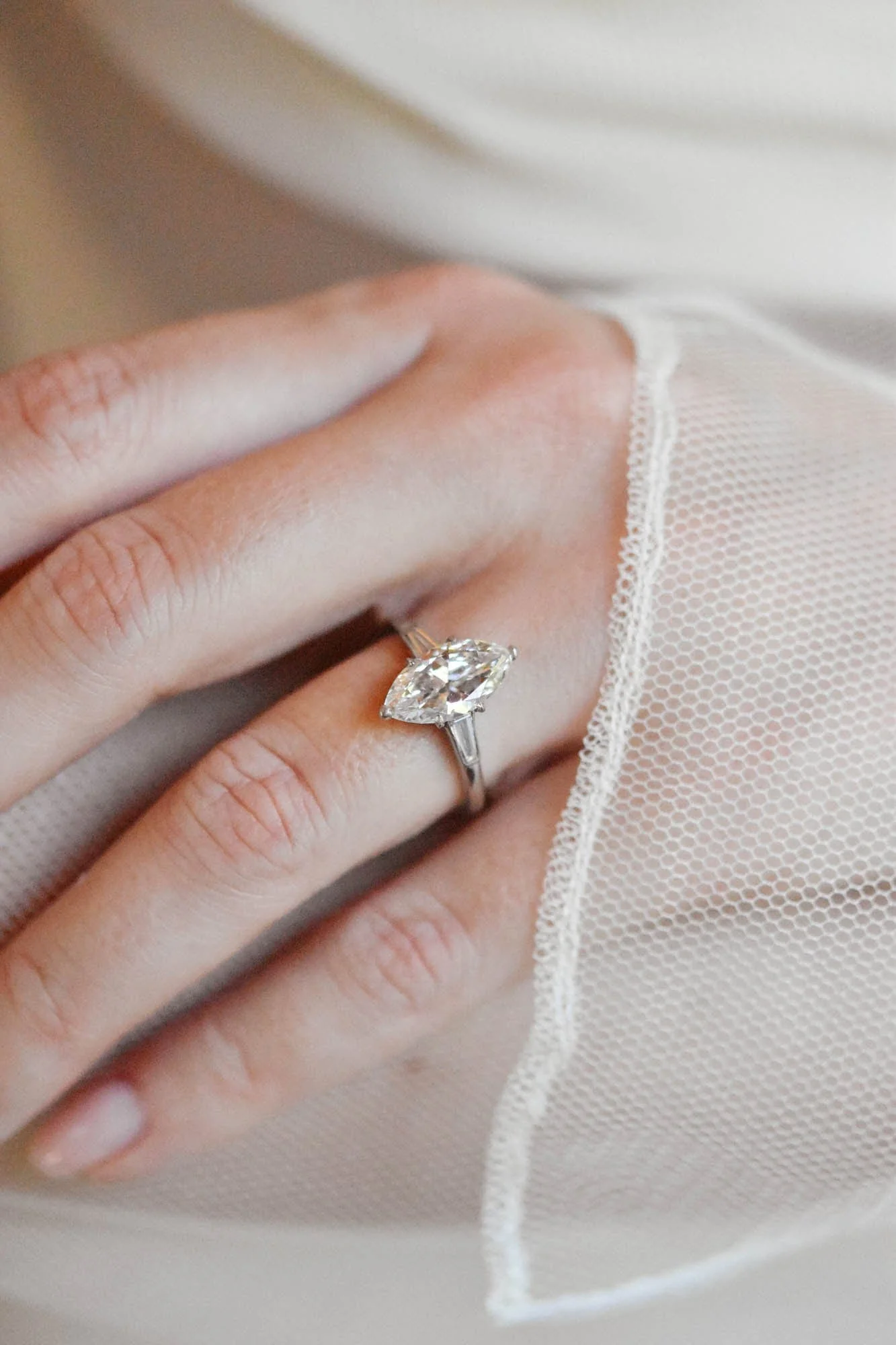 Cartier Art Deco 2.18 Carat Marquise Diamond Vintage Engagement Ring - Image 6