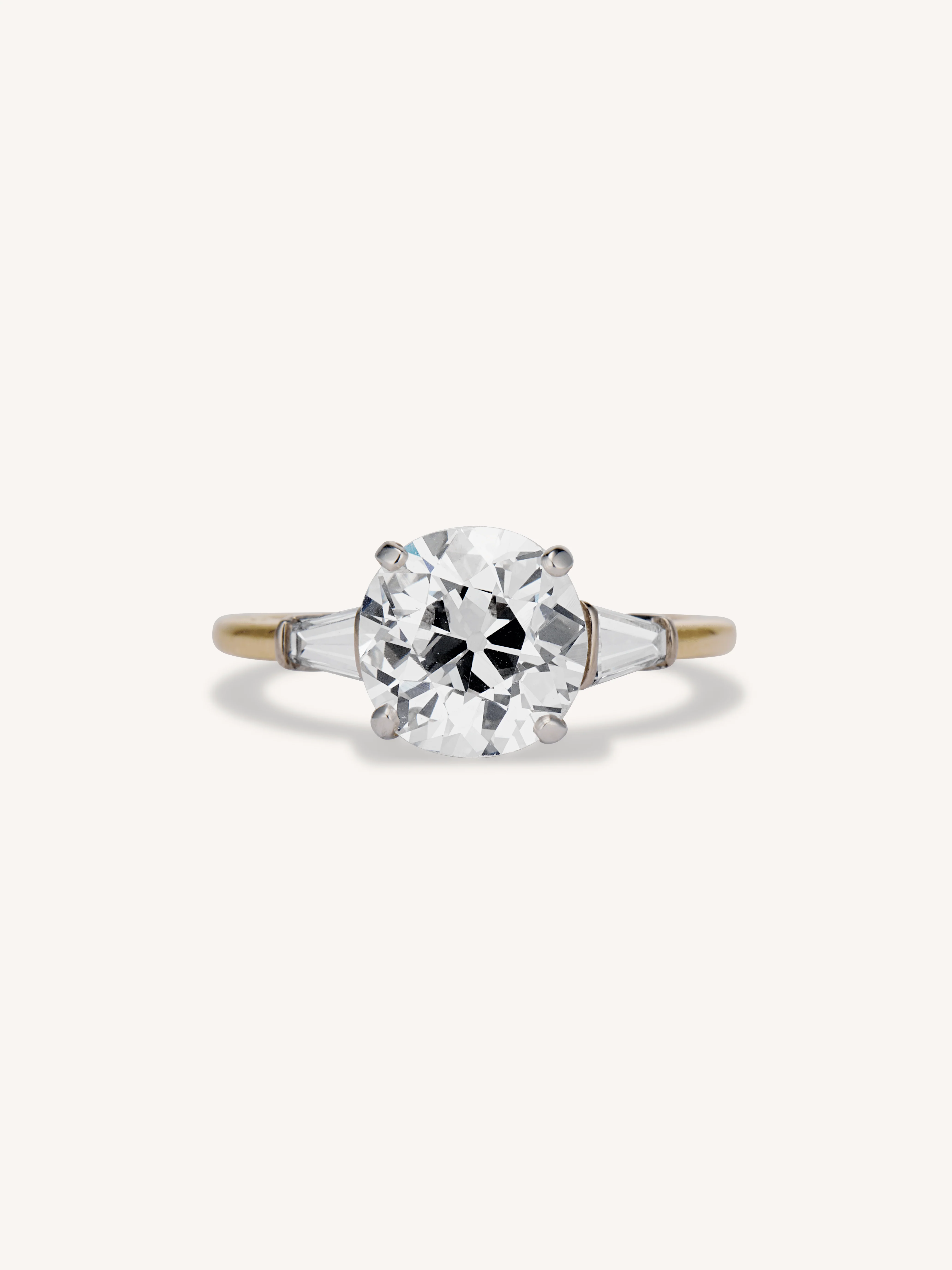 Cartier Art Deco 2.73 Carat Old European Cut Diamond Vintage Engagement Ring
