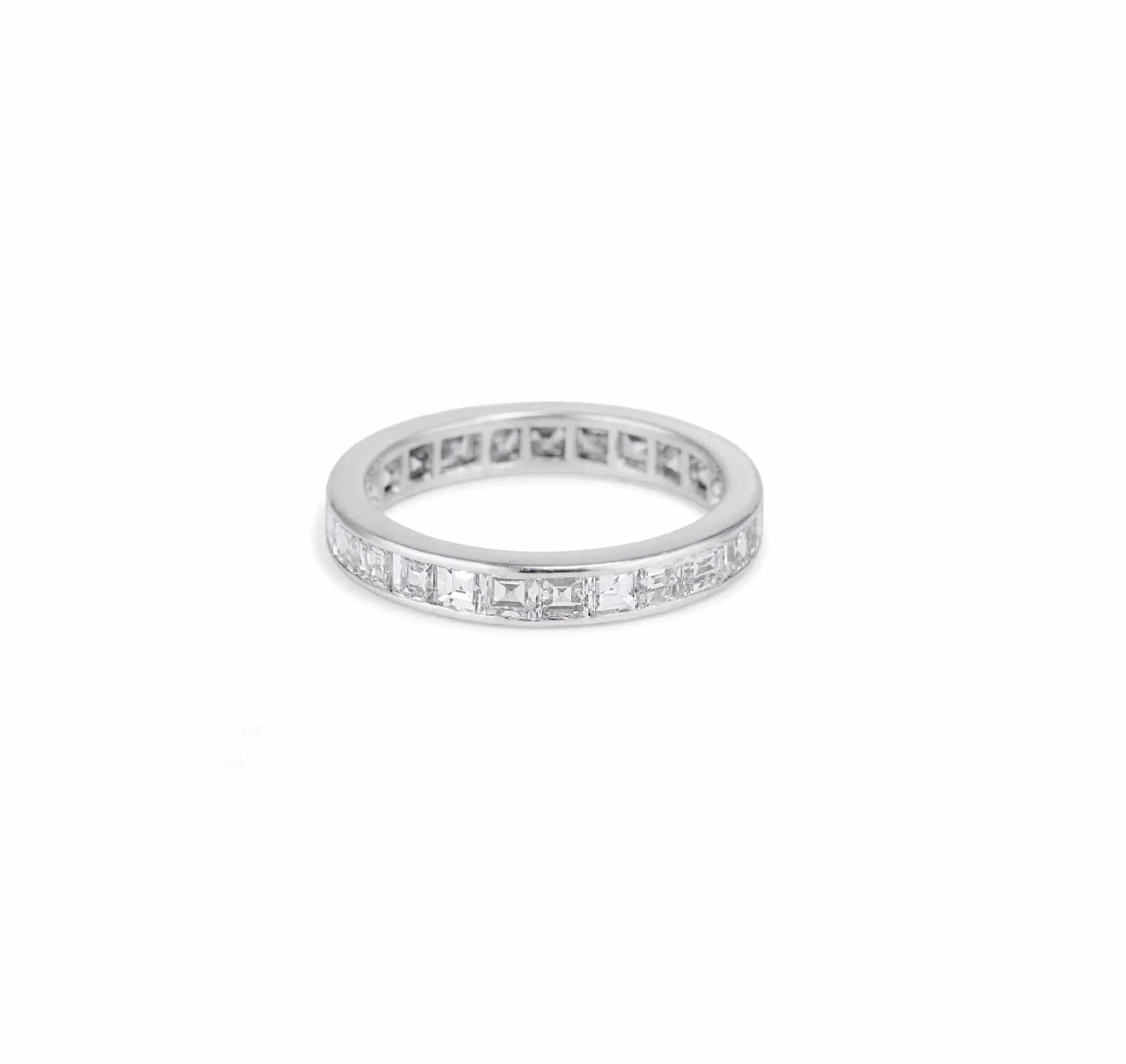 Mid-Century Cartier 1.75 Carat Baguette Diamond Eternity Band - Image 3
