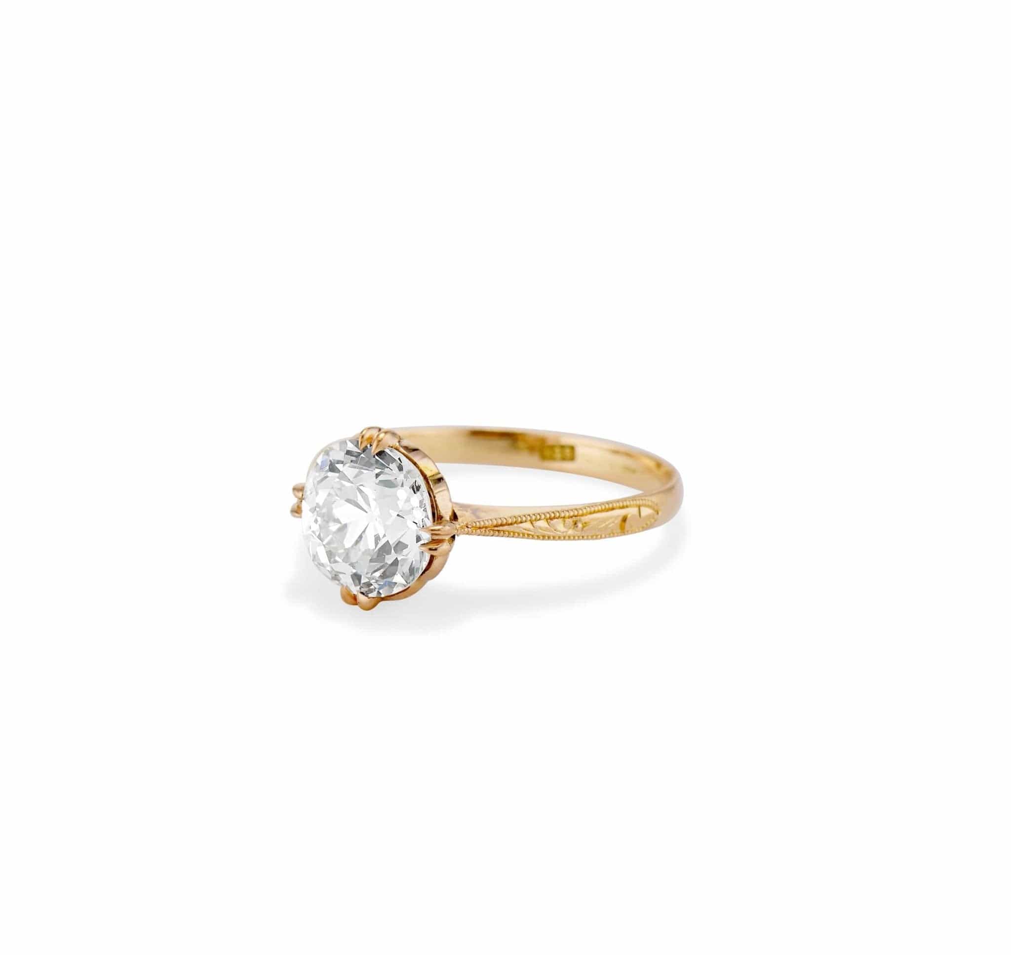 Early Edwardian 2.15 Carat Old European Cut Diamond Solitaire - Image 2