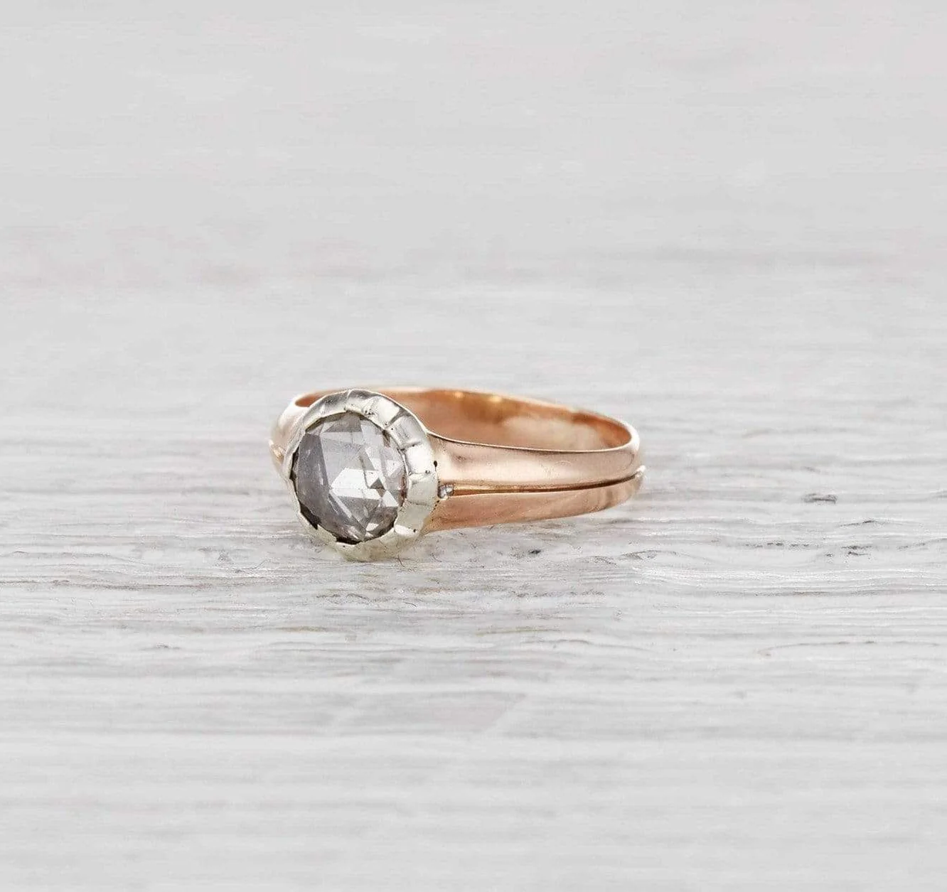 Early Victorian Rose Cut Diamond Ring