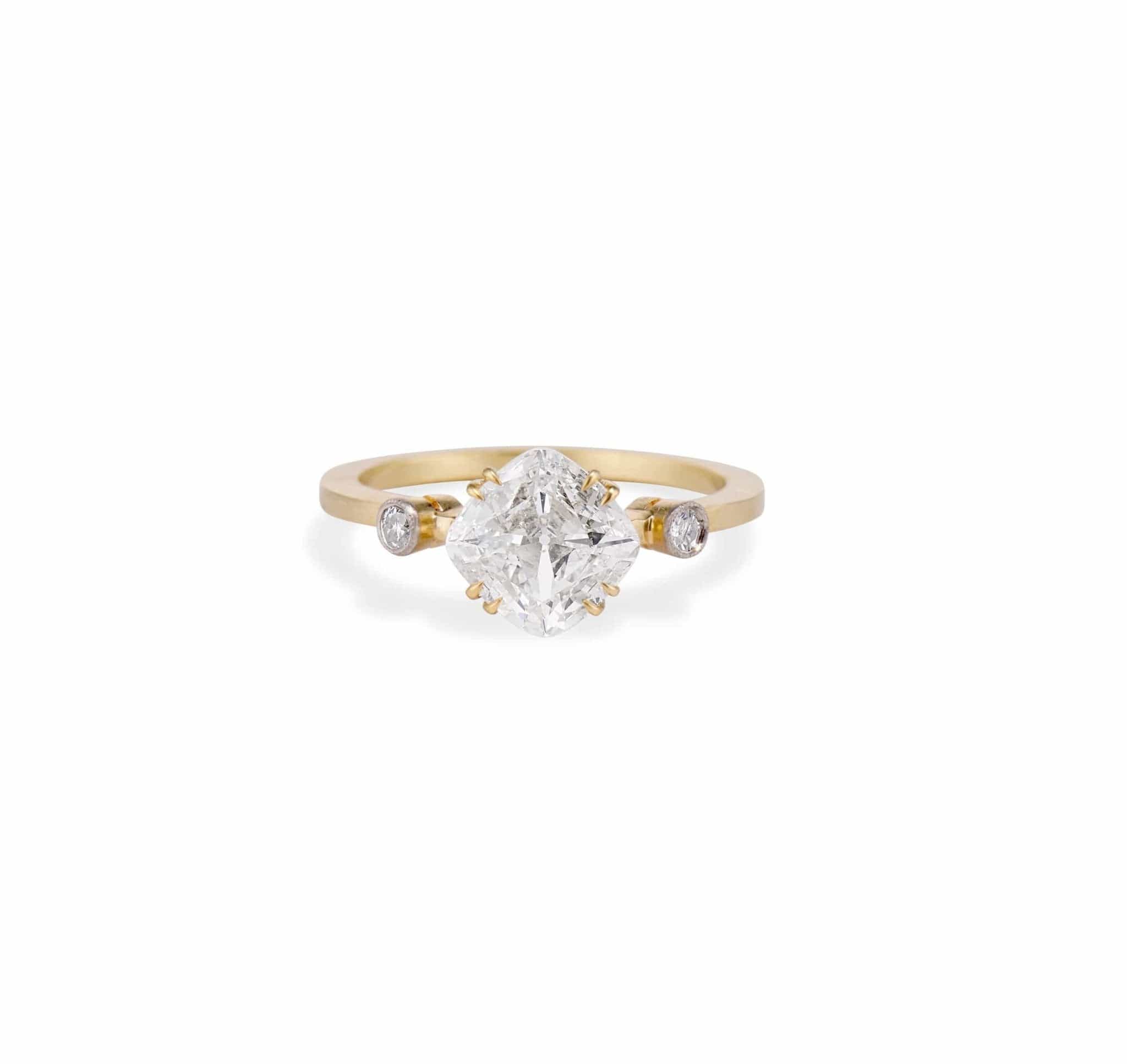 Edwardian 1.00 Carat Cushion Diamond Engagement Ring