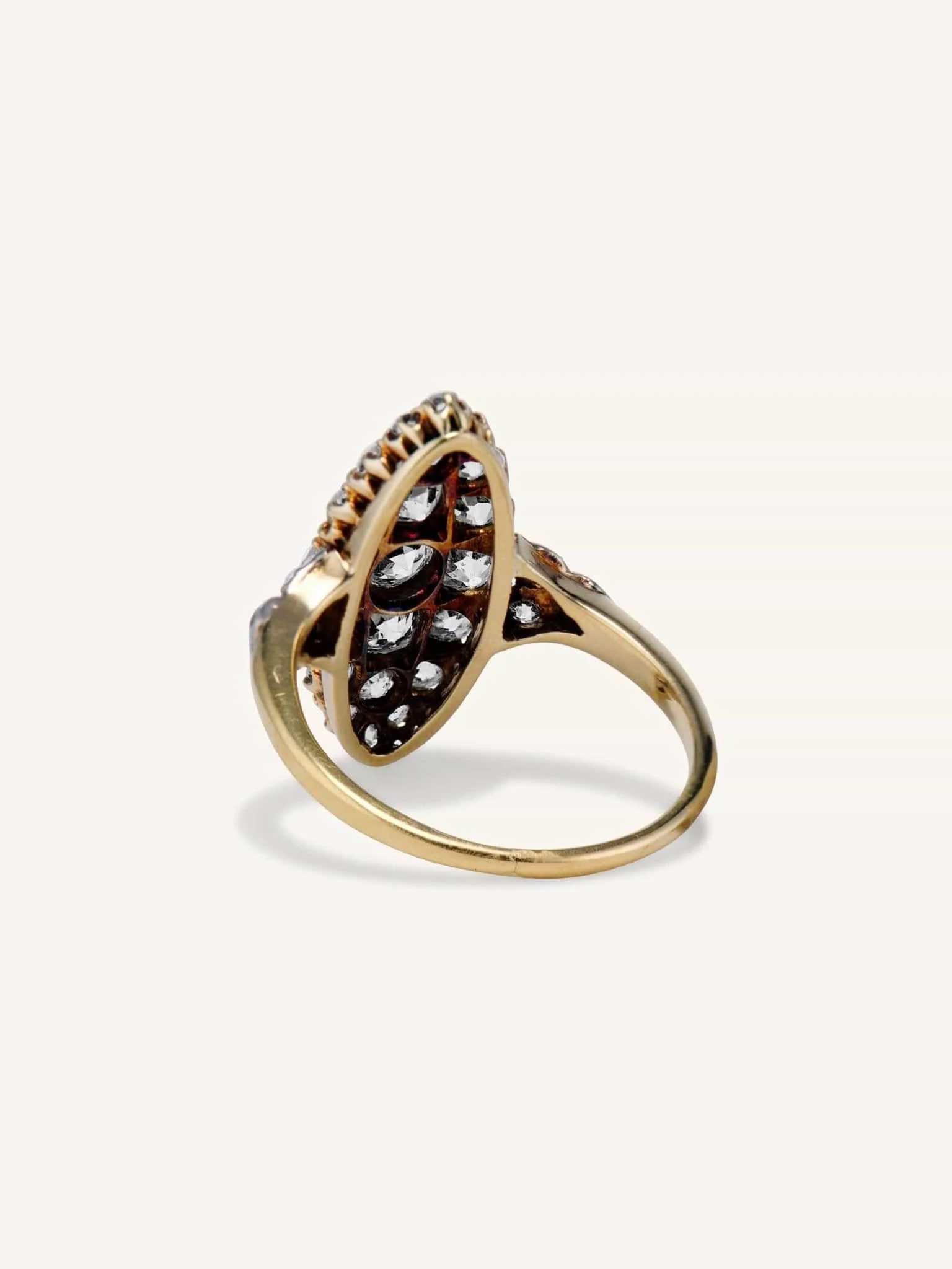 Edwardian 2.15 Carat Old Mine Diamond Dinner Ring - Image 3