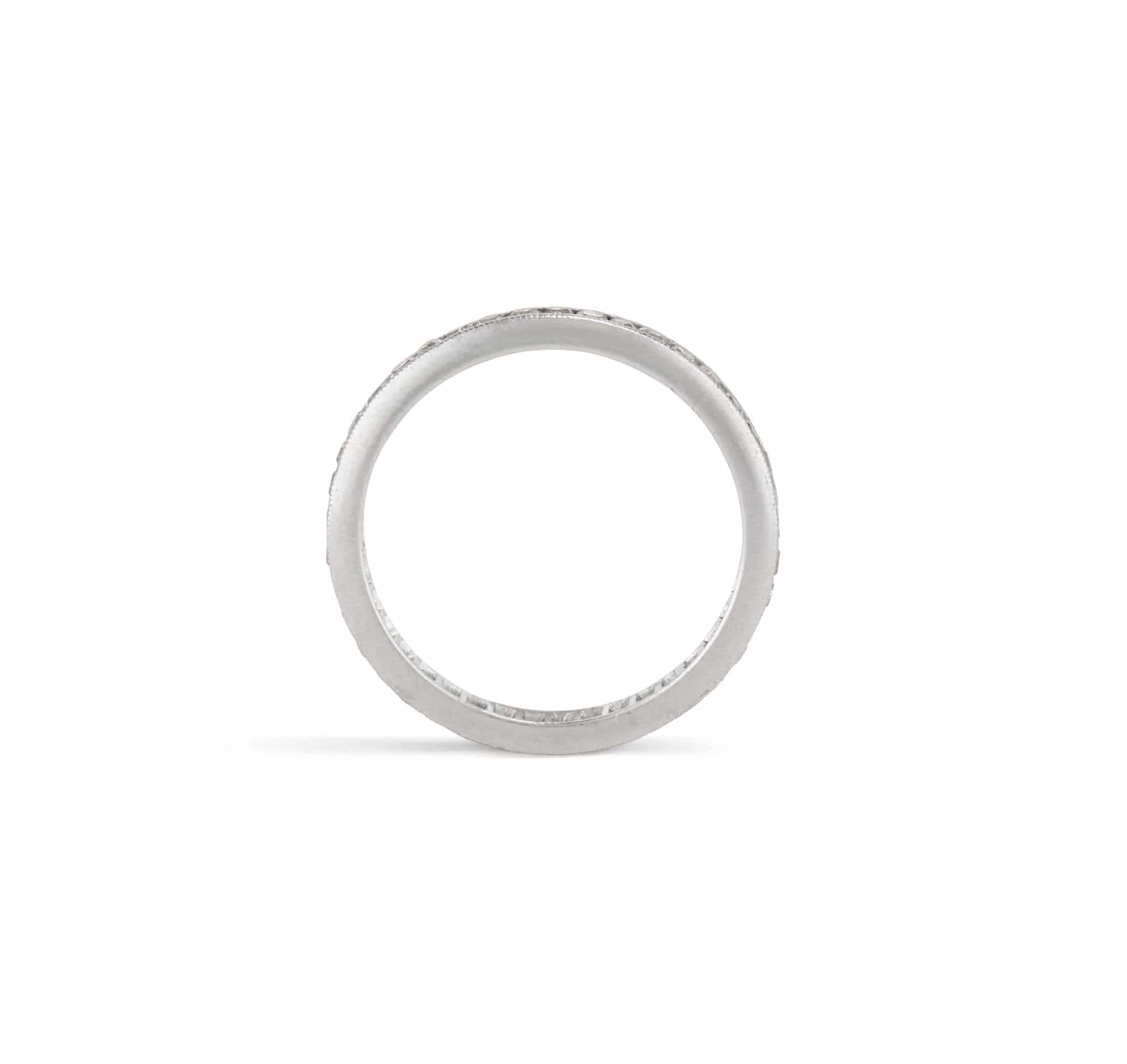 Edwardian .40 Carat Diamond and Platinum Eternity Wedding Band - Image 3