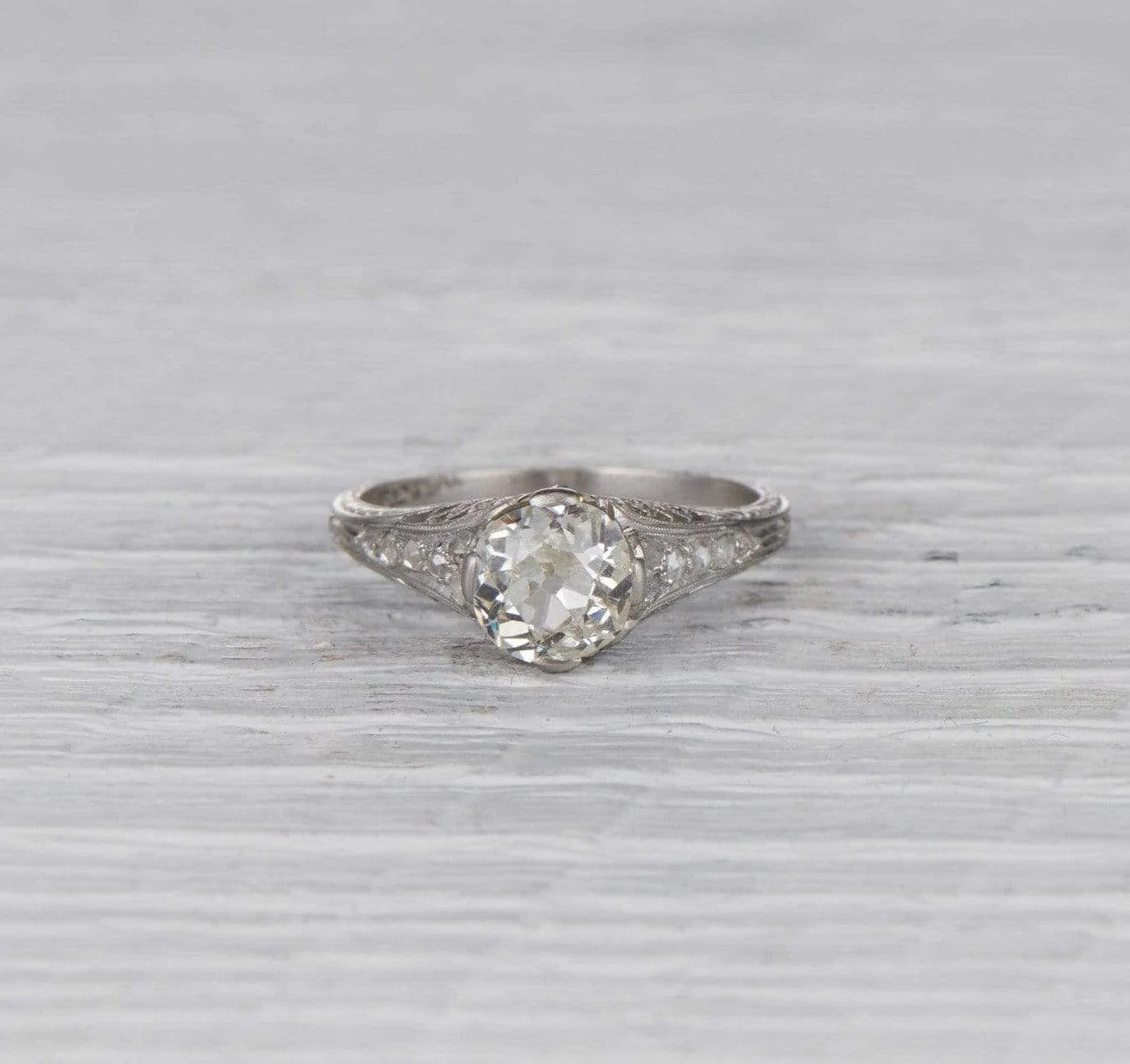 1.39 Carat Edwardian Engagement Ring - Image 2