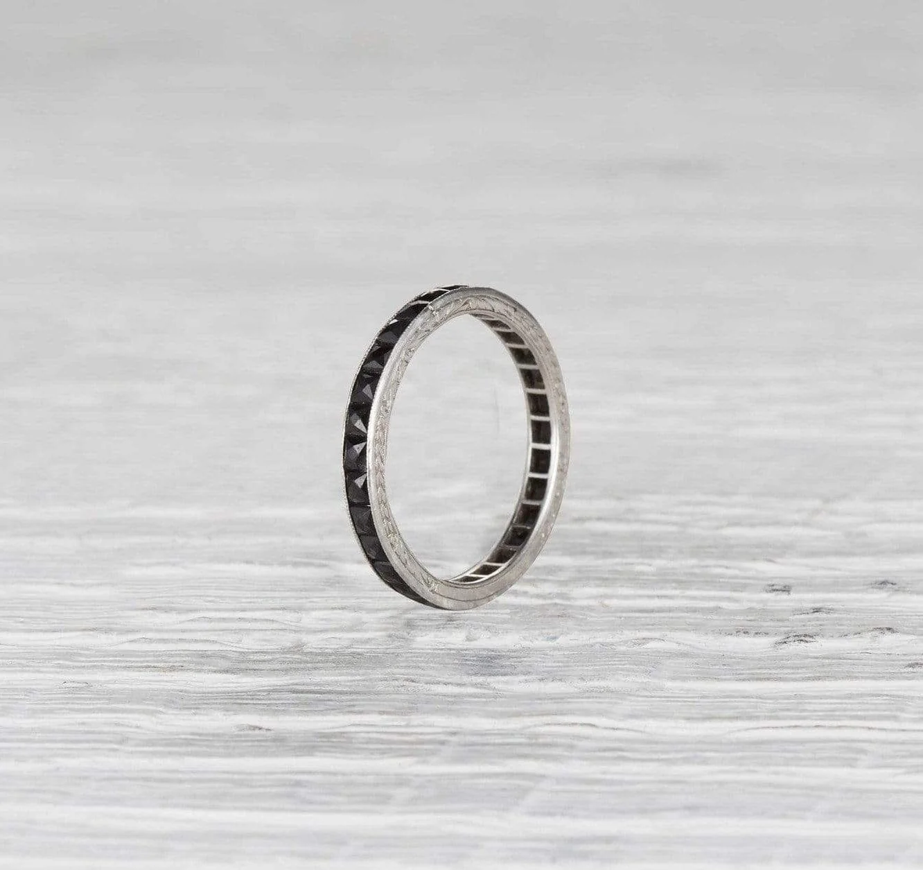 Edwardian Onyx Eternity Band