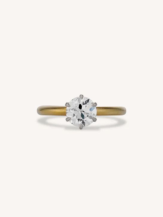 Edwardian Tiffany & Co. 1.21 Carat Old European Cut Diamond Vintage Engagement Ring