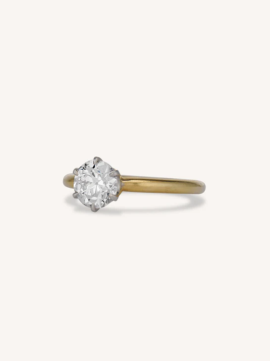 Edwardian Tiffany & Co. 1.21 Carat Old European Cut Diamond Vintage Engagement Ring - Image 4