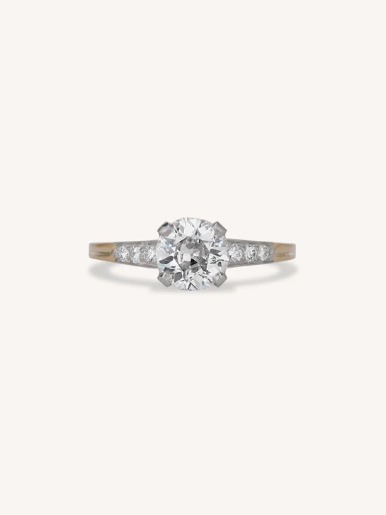 Tiffany & Co. 1.24 Carat Round Cut Vintage Diamond Engagement Ring