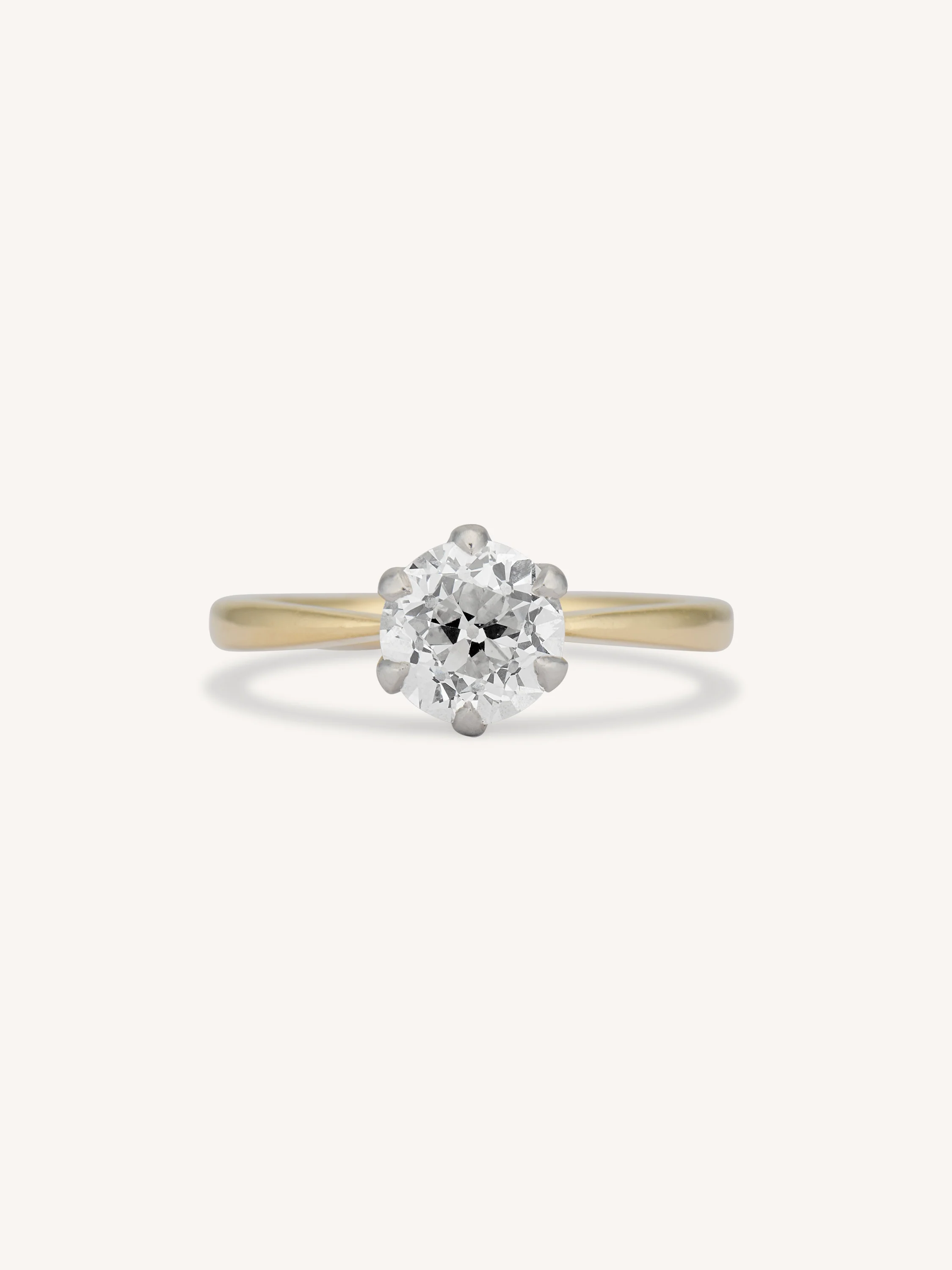 Tiffany & Co. 1.27 Carat Old European Cut Diamond Vintage Engagement Ring