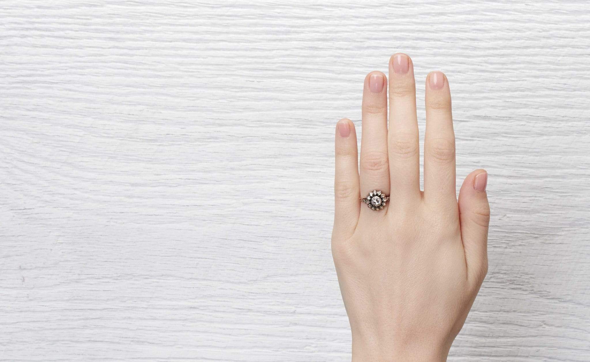 Georgian Diamond Cluster Ring - Image 5