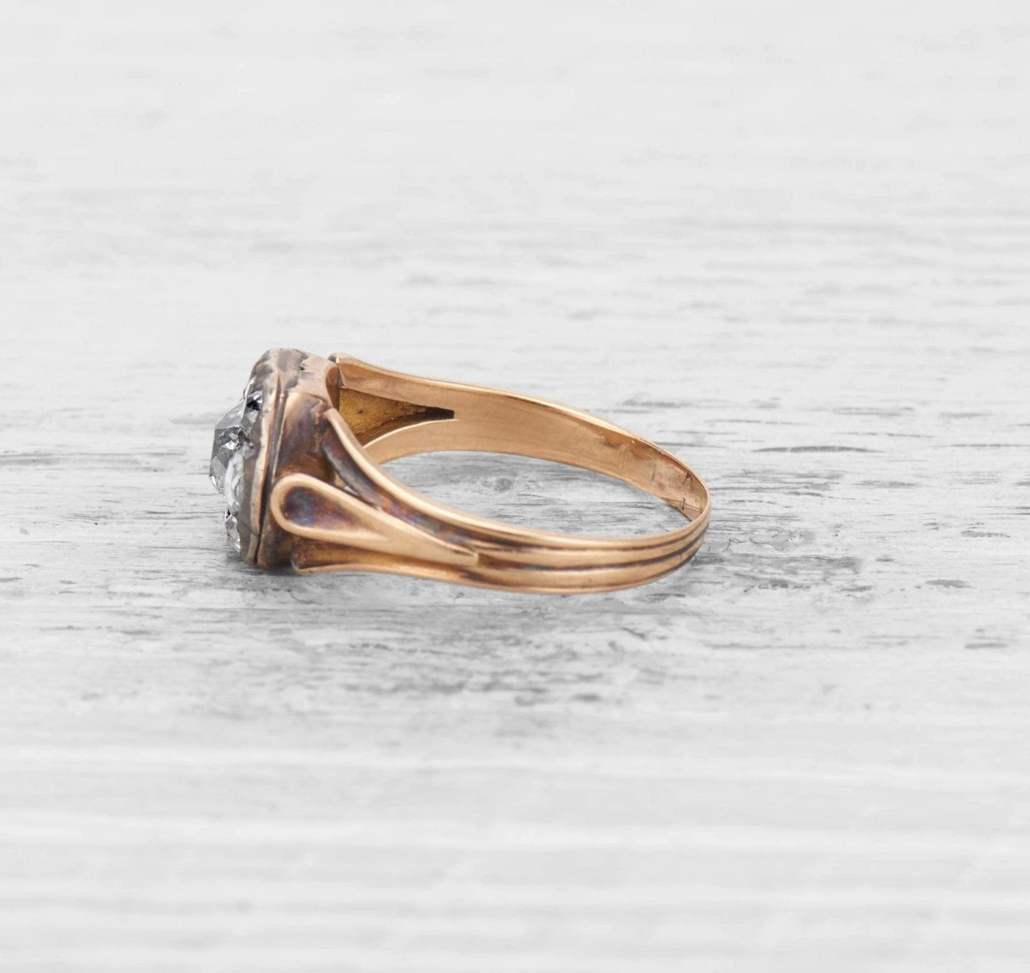 GEORGIAN DIAMOND CLUSTER RING - Image 3