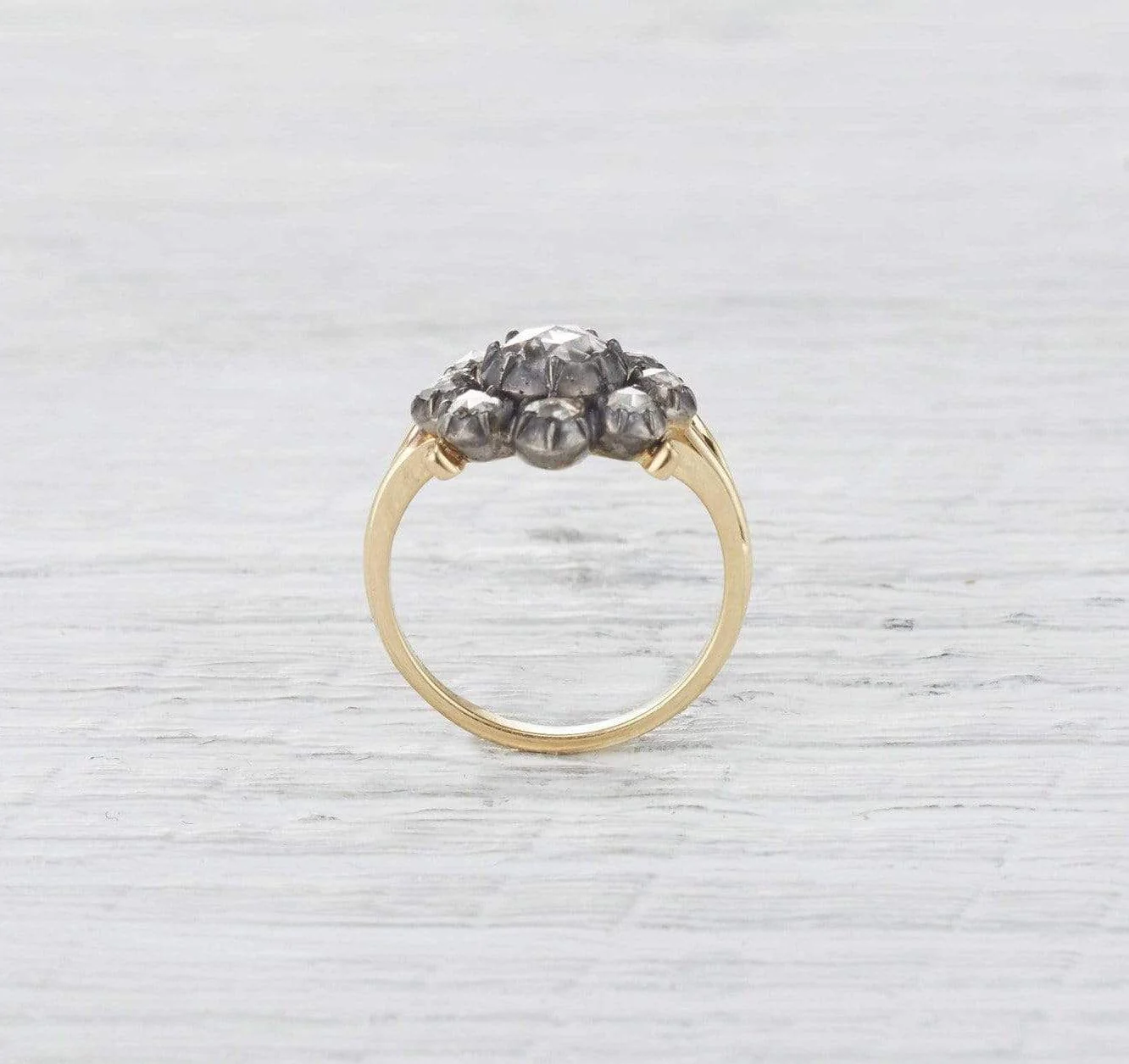 Georgian Diamond Cluster Ring - Image 4