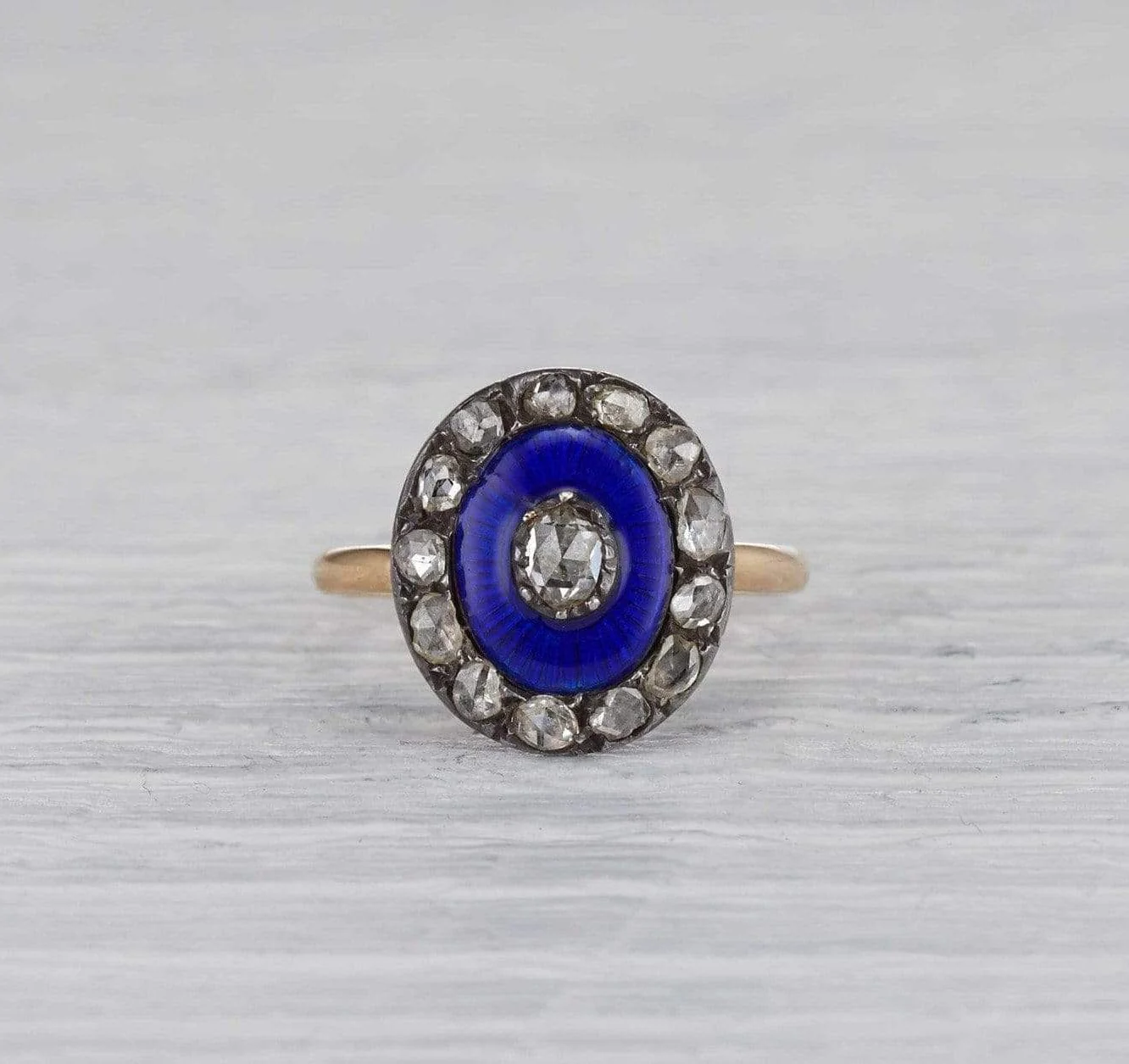 Georgian Enamel Mourning Ring - Image 2