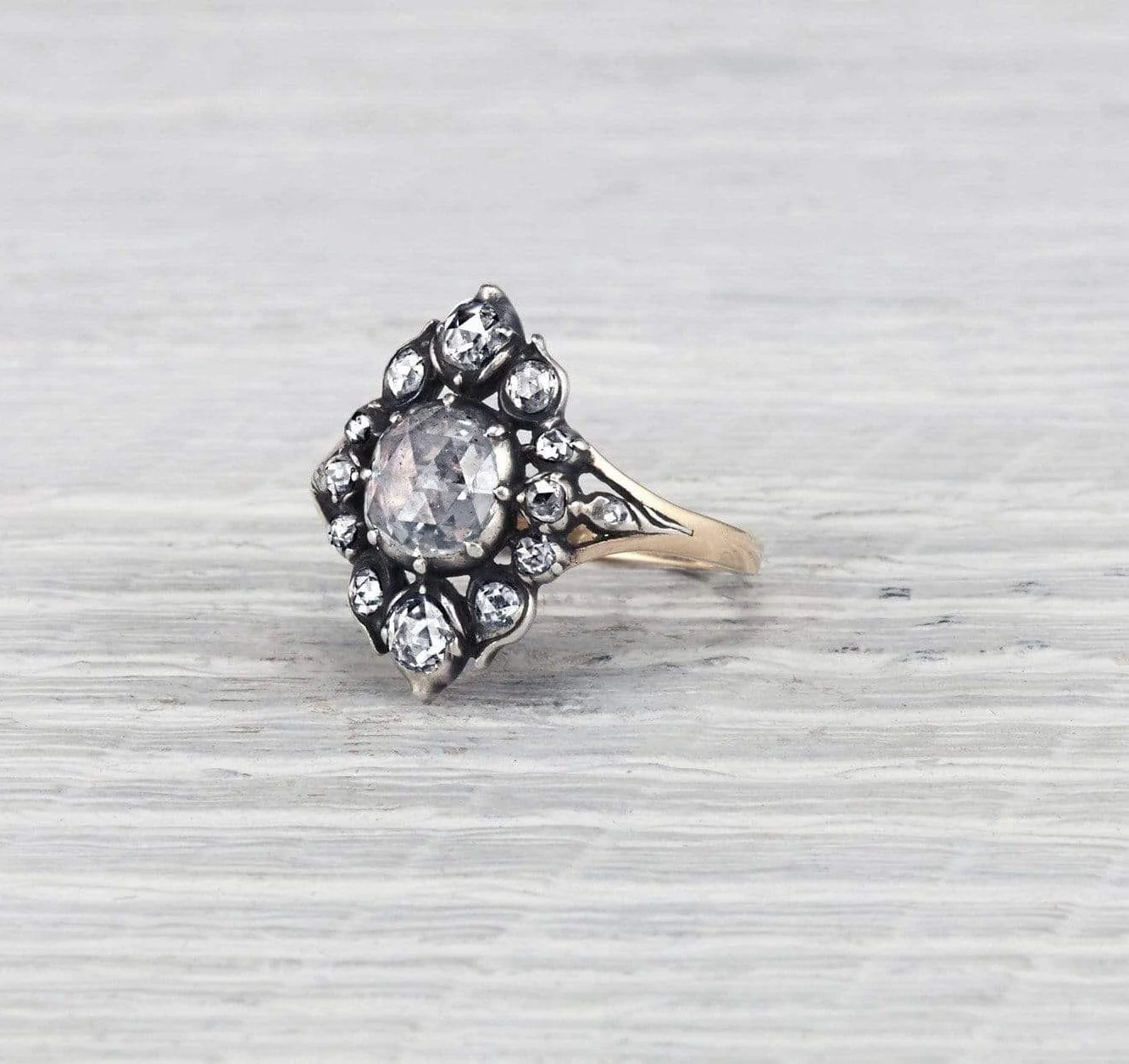 Georgian Rose Cut Diamond Ring