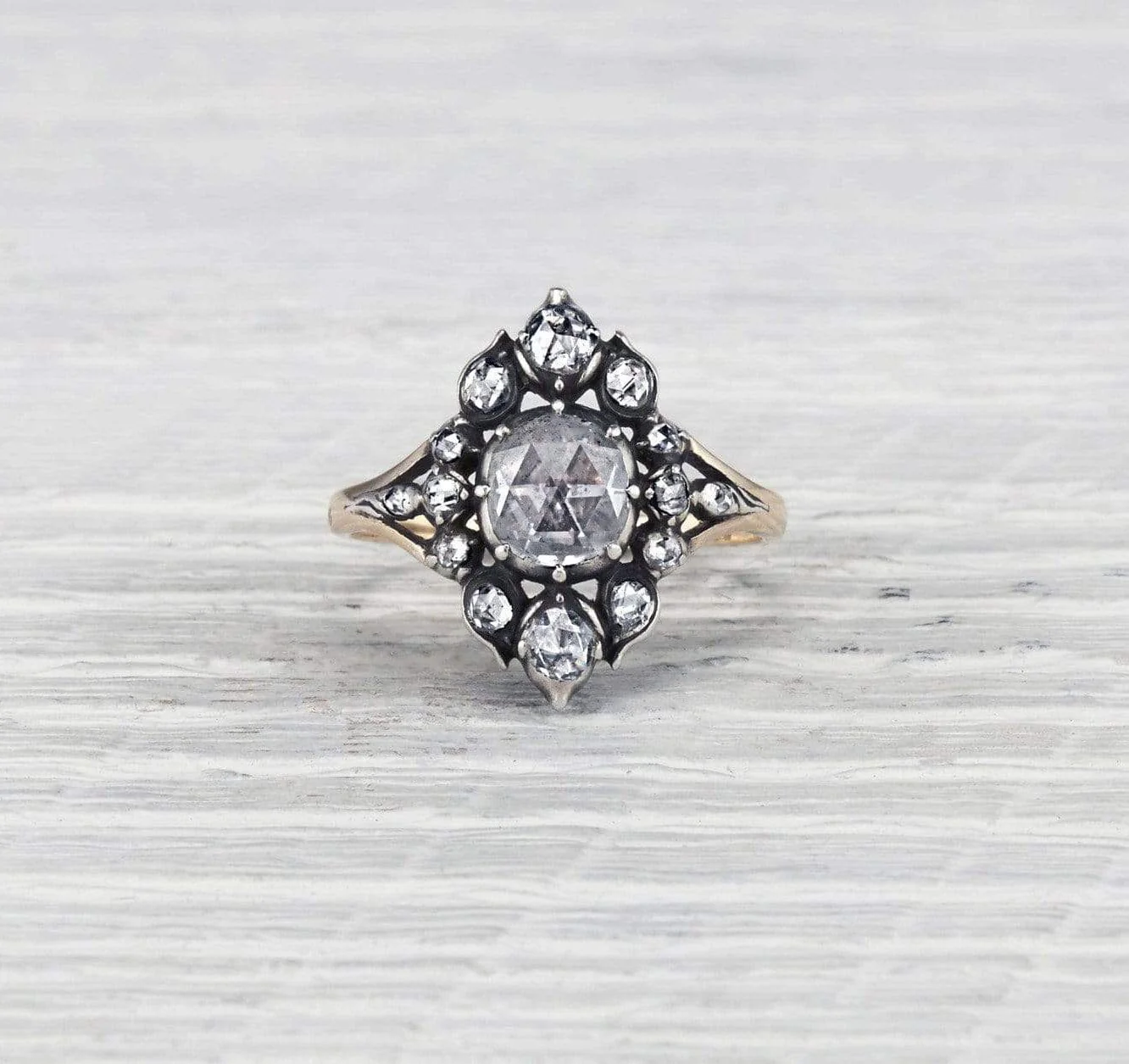 Georgian Rose Cut Diamond Ring - Image 2