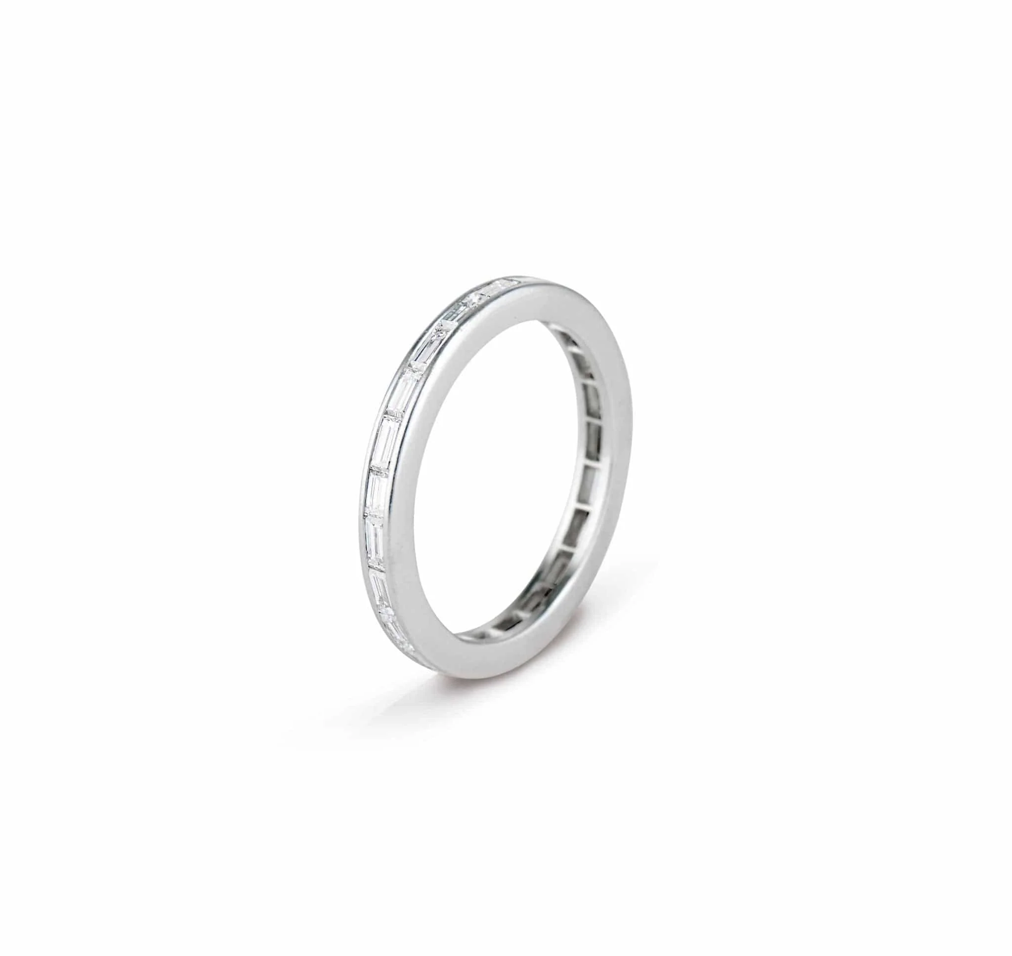 J.E. Caldwell Art Deco 1.50 Carat Baguette Diamond Wedding Band - Image 2