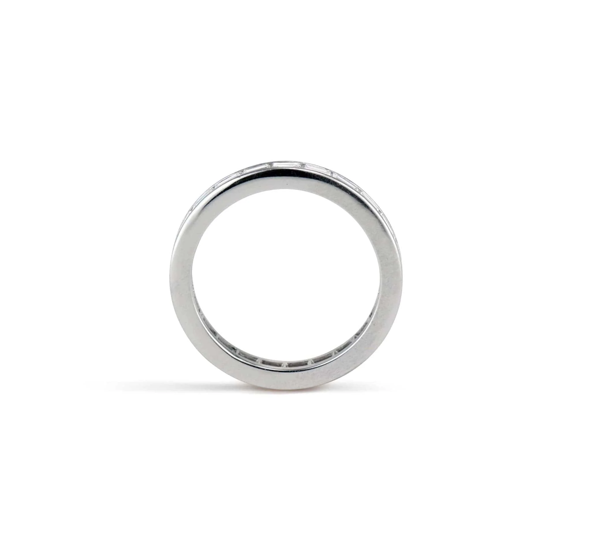 J.E. Caldwell Art Deco 1.50 Carat Baguette Diamond Wedding Band - Image 3