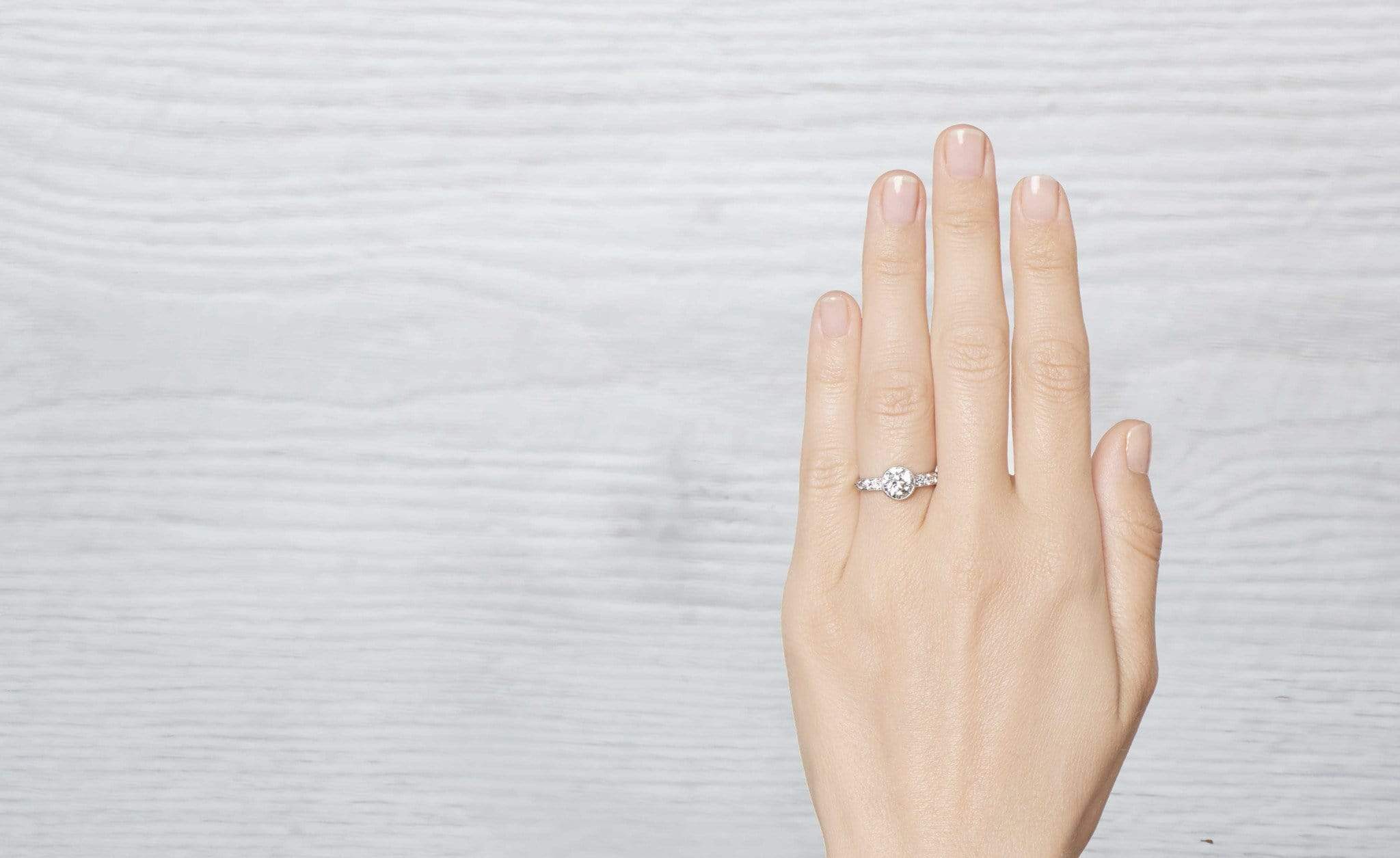 1.34 Carat Late Edwardian Antique Engagement Ring - Image 5