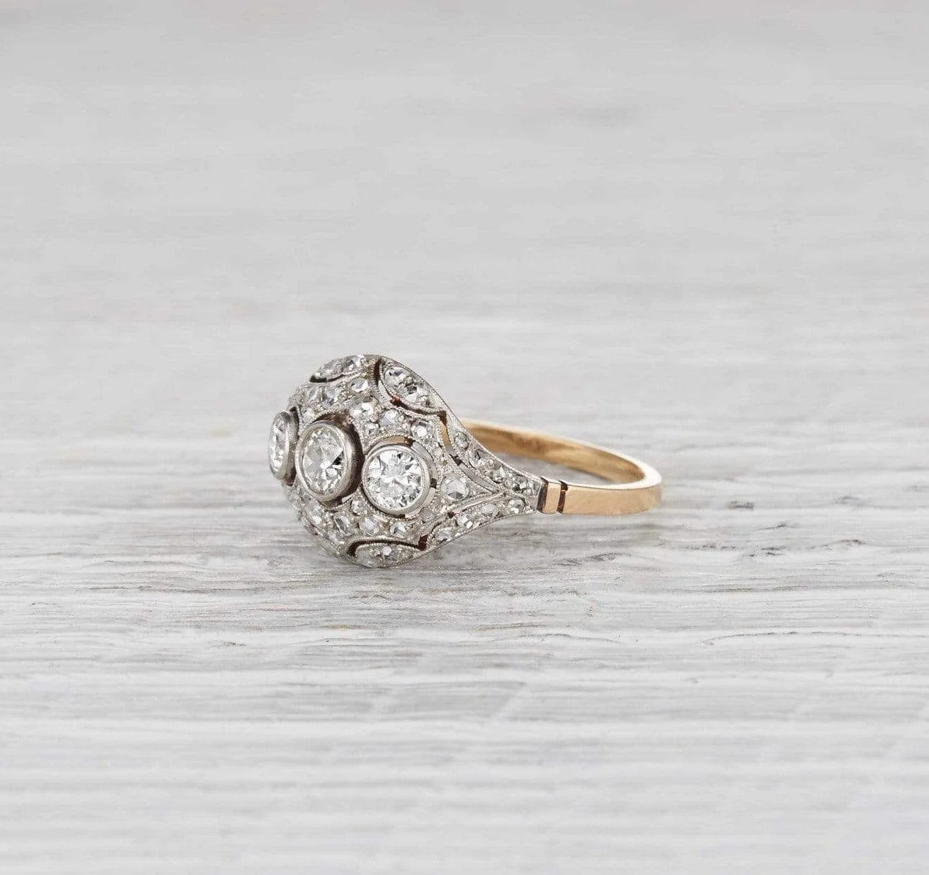 Late Edwardian Three Stone Ring