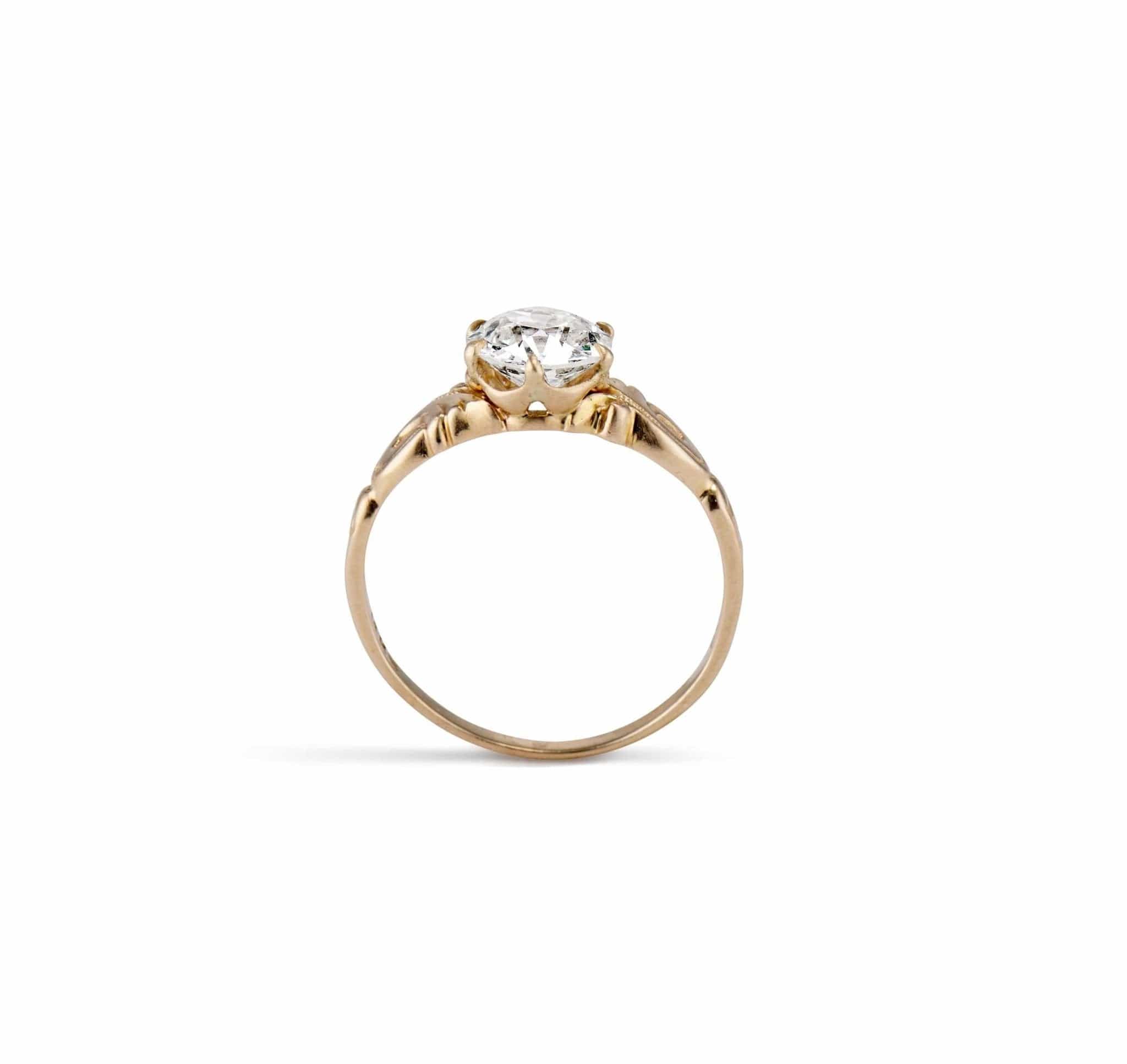 Late Victorian J.R. Wood & Sons 1.24 Carat Old European Cut Diamond Solitaire - Image 4