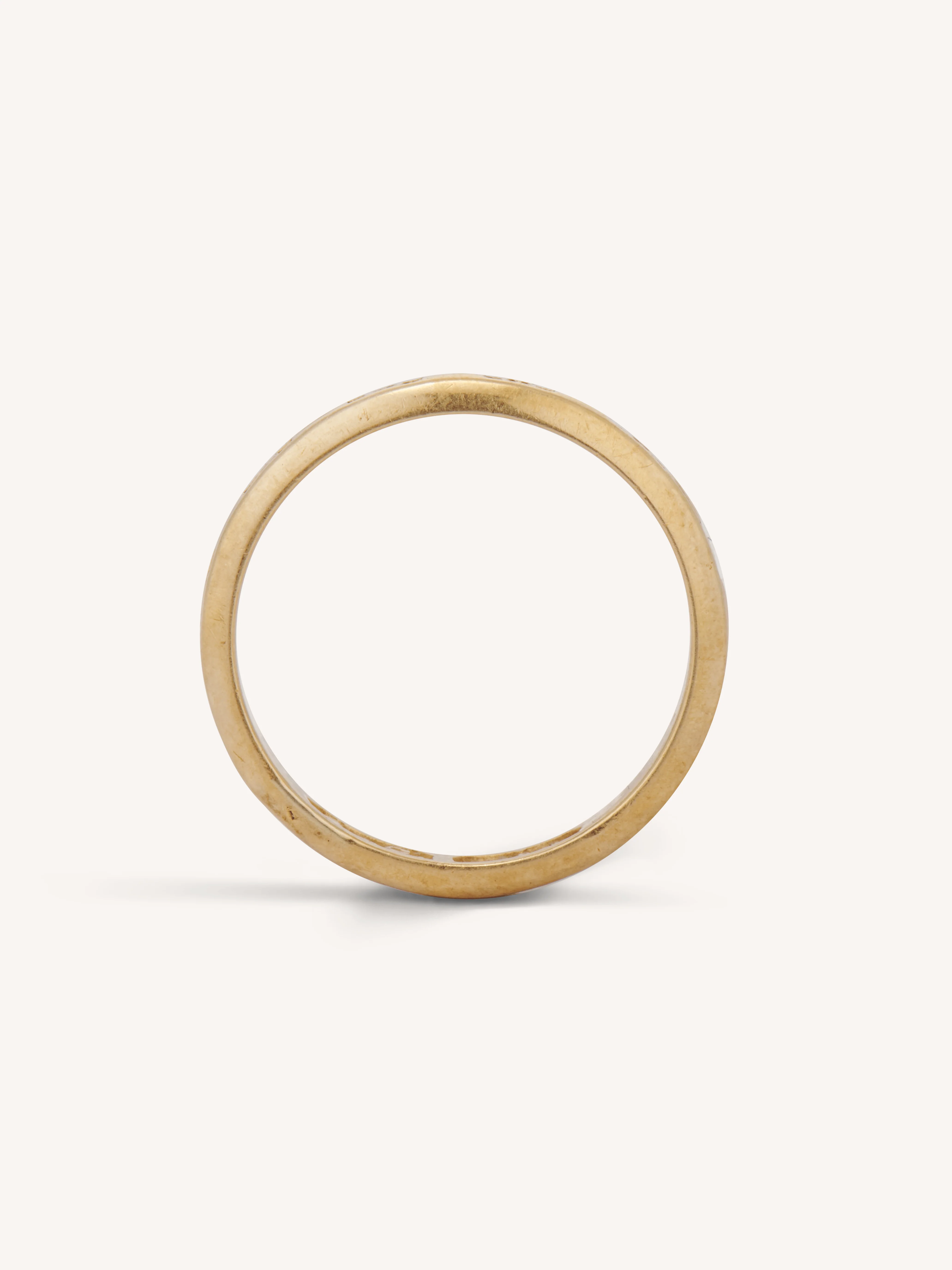 Late Victorian 18k Yellow Gold Antique Engraved Band, Netherlands - Size 5.5 - Image 4