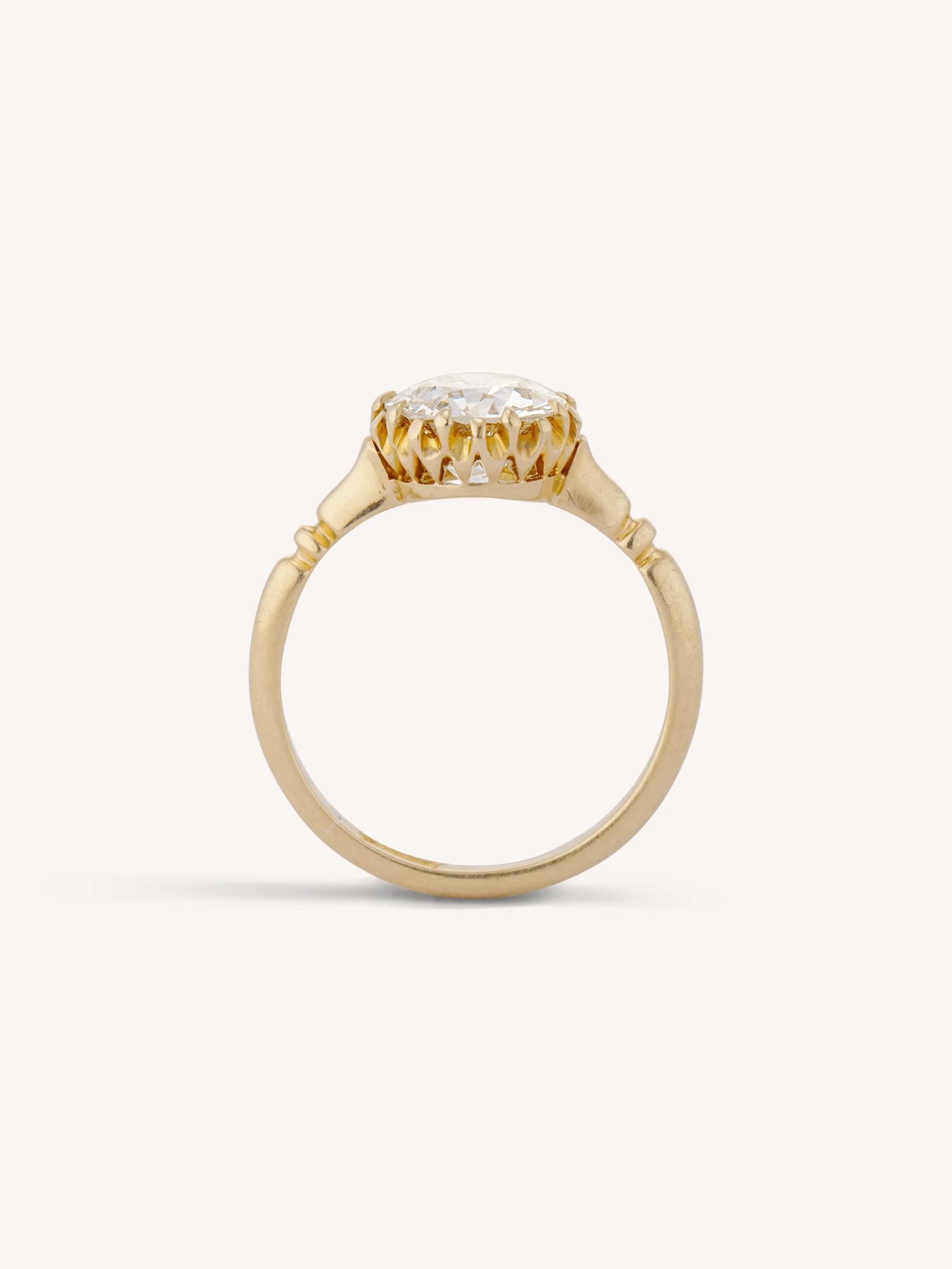 Late Victorian 1.34 Carat Old European Cut Diamond Antique Engagement Ring - Image 8