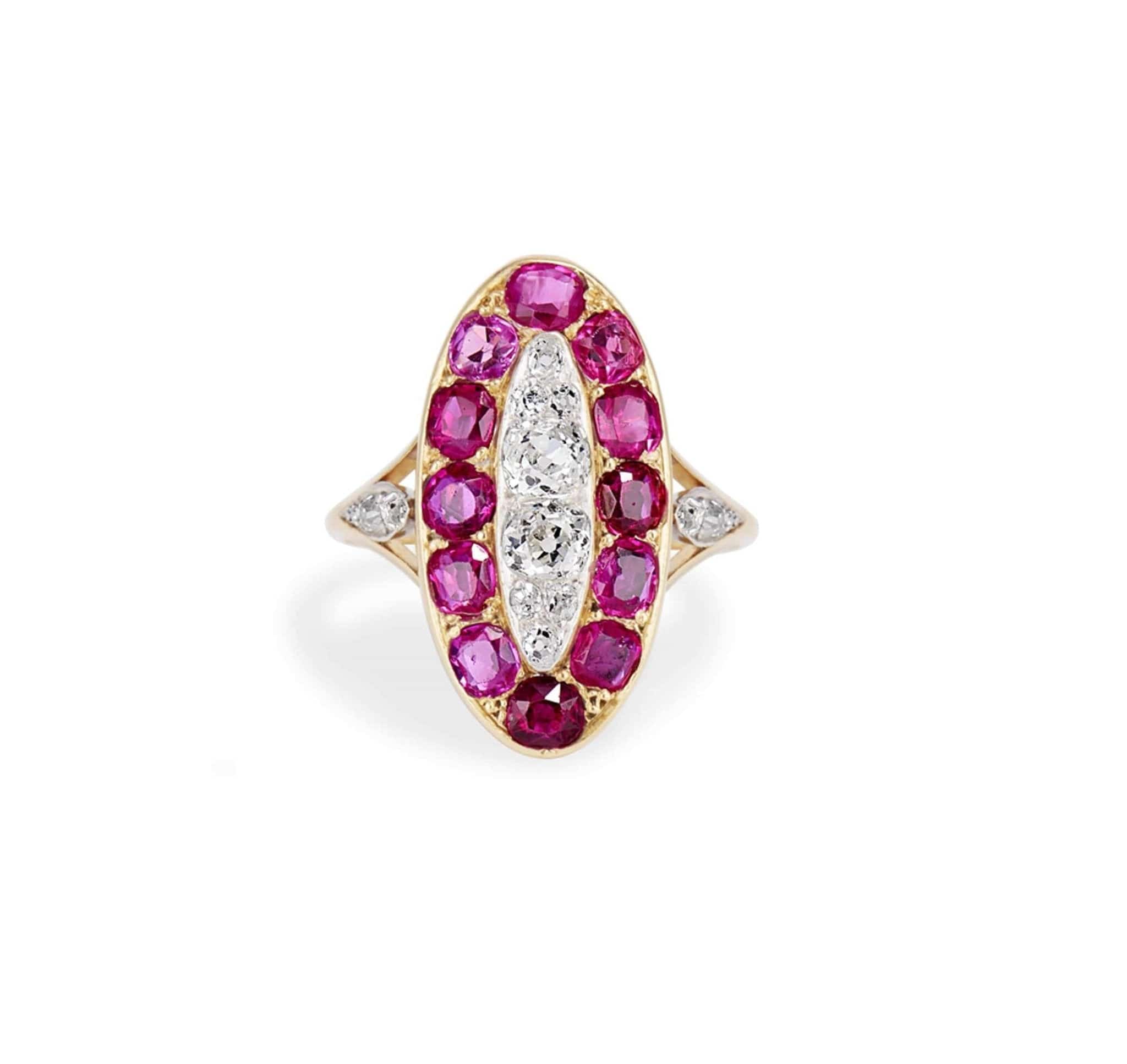 Edwardian Ruby & Diamond Ring - Image 2