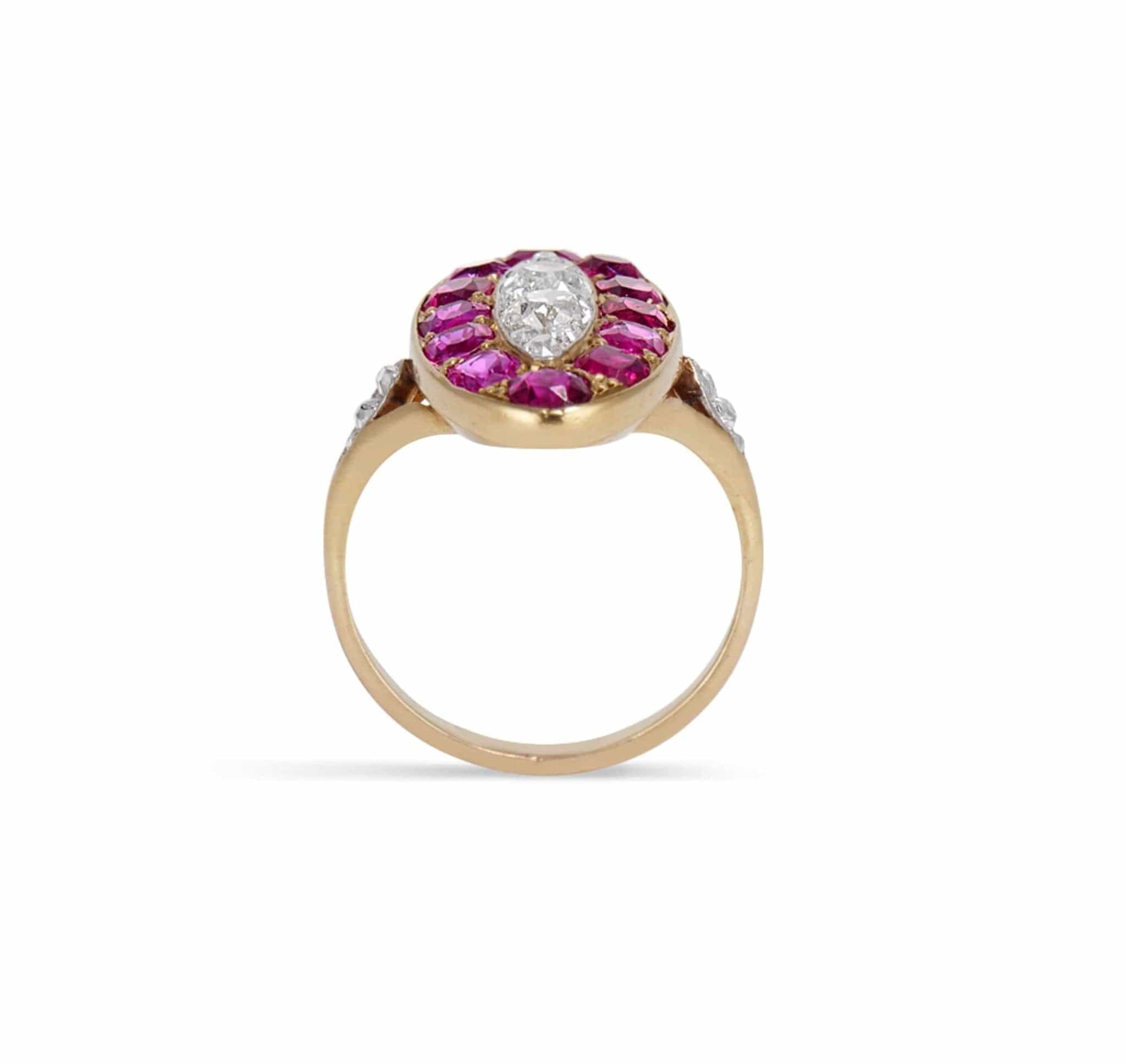 Edwardian Ruby & Diamond Ring - Image 3
