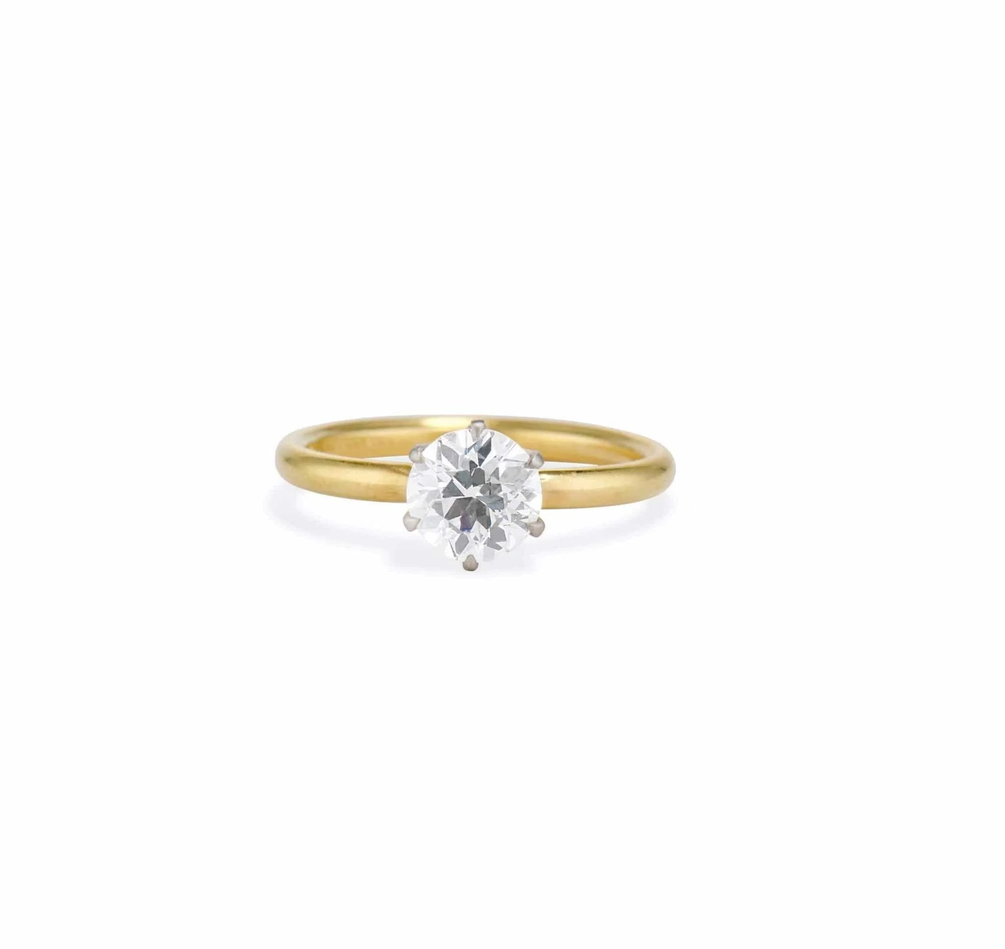 Tiffany & Co 1.16 Carat Old European Diamond Solitaire, 1930s American