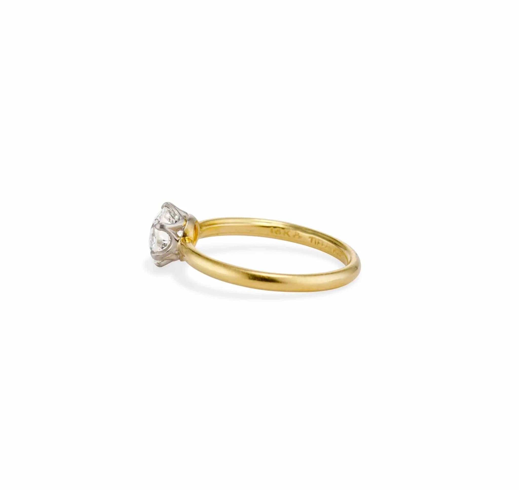 Tiffany & Co 1.16 Carat Old European Diamond Solitaire, 1930s American - Image 3