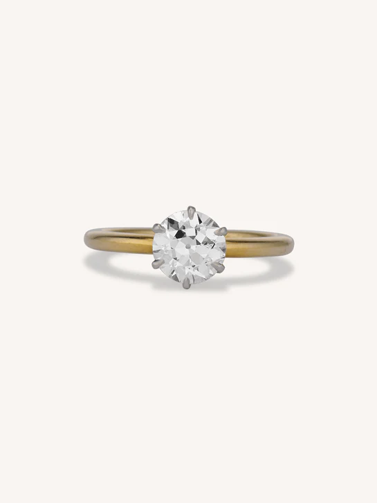 Tiffany & Co. 1.24 Carat Transitional Cut Diamond Solitaire Vintage Engagement Ring