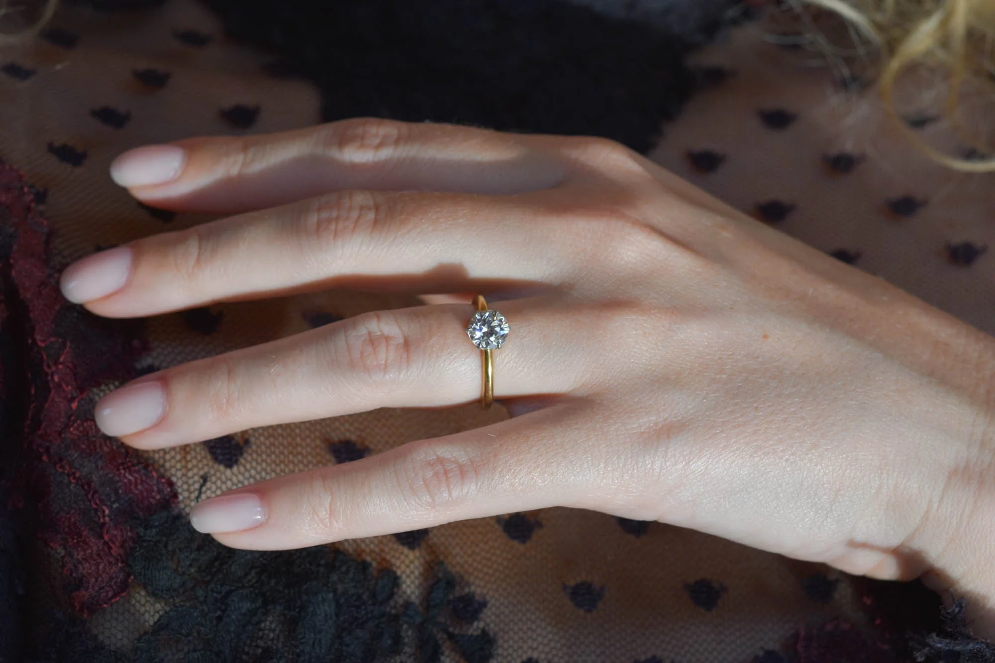 Tiffany & Co. 1.24 Carat Transitional Cut Diamond Solitaire Vintage Engagement Ring - Image 7