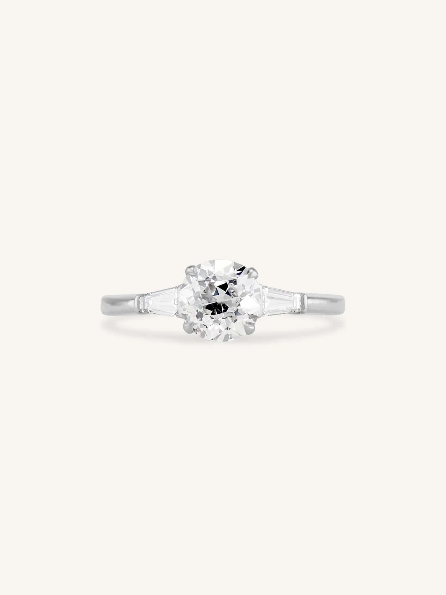 Tiffany & Co. 1.36 Carat Old European Cut Diamond Vintage Engagement Ring