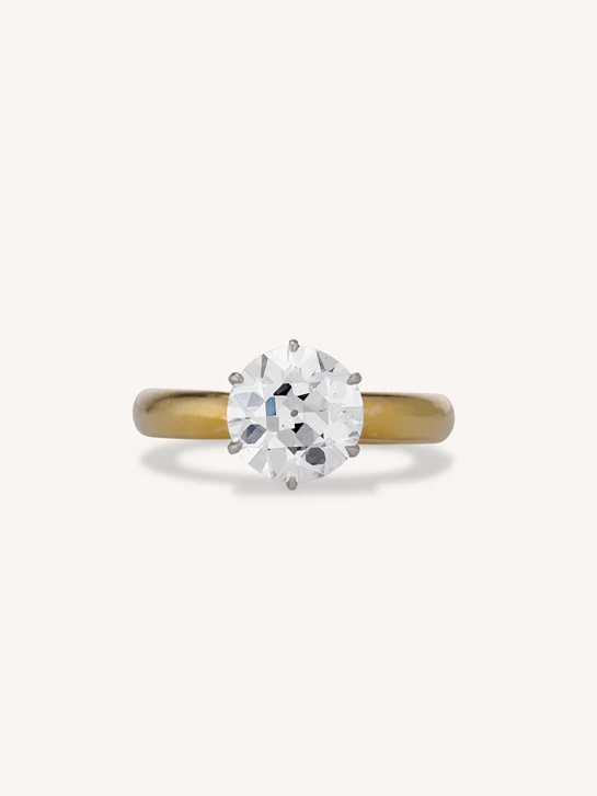 Tiffany & Co. 1.52 Carat Old European Diamond Solitaire Vintage Engagement Ring