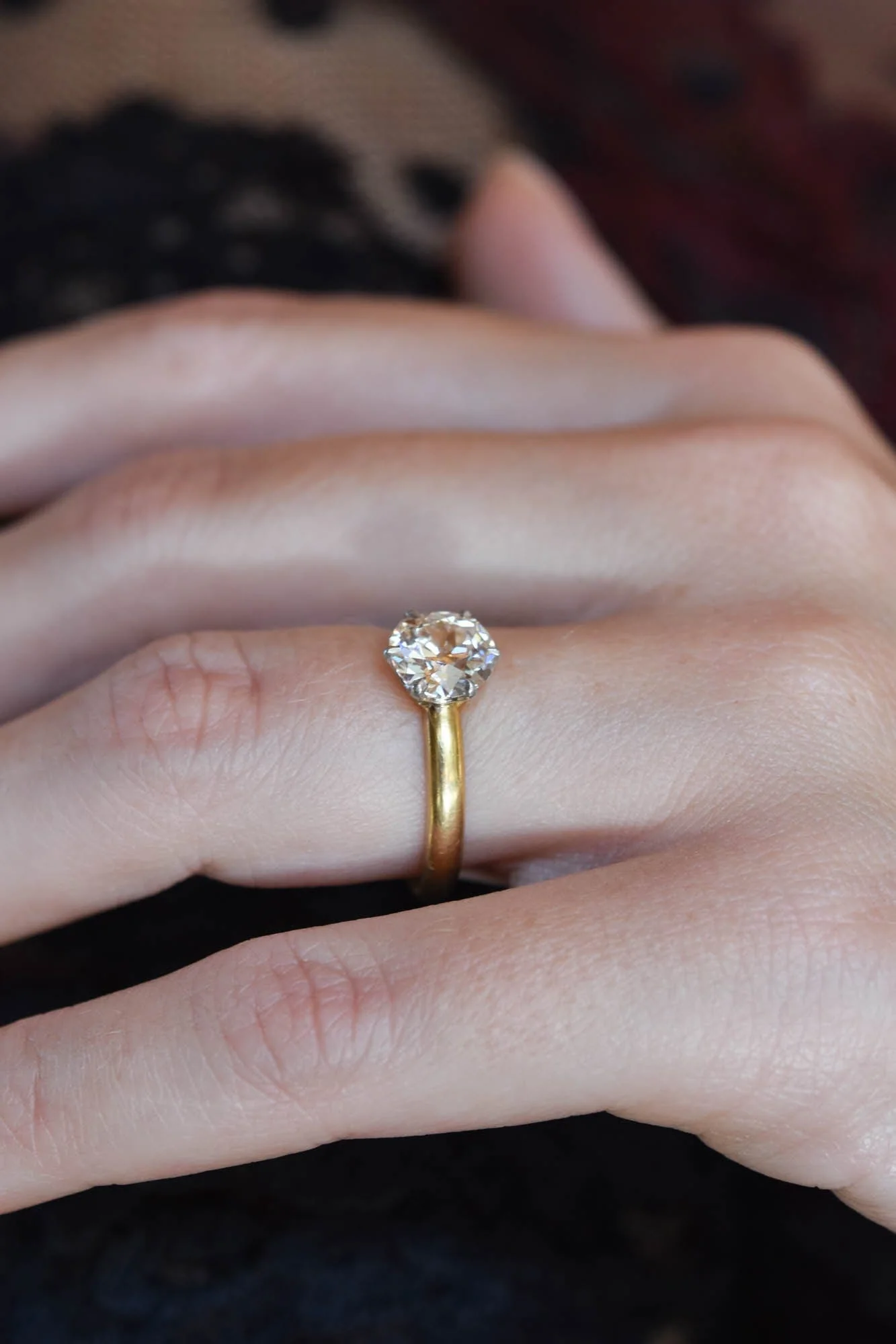 Tiffany & Co. 1.52 Carat Old European Diamond Solitaire Vintage Engagement Ring - Image 6