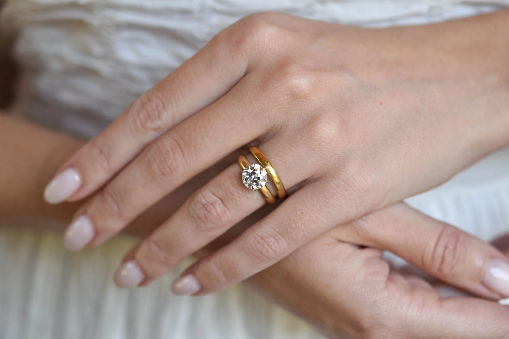 Tiffany & Co. 2.02 Carat Old European Cut Diamond Solitaire Vintage Engagement Ring - Image 2