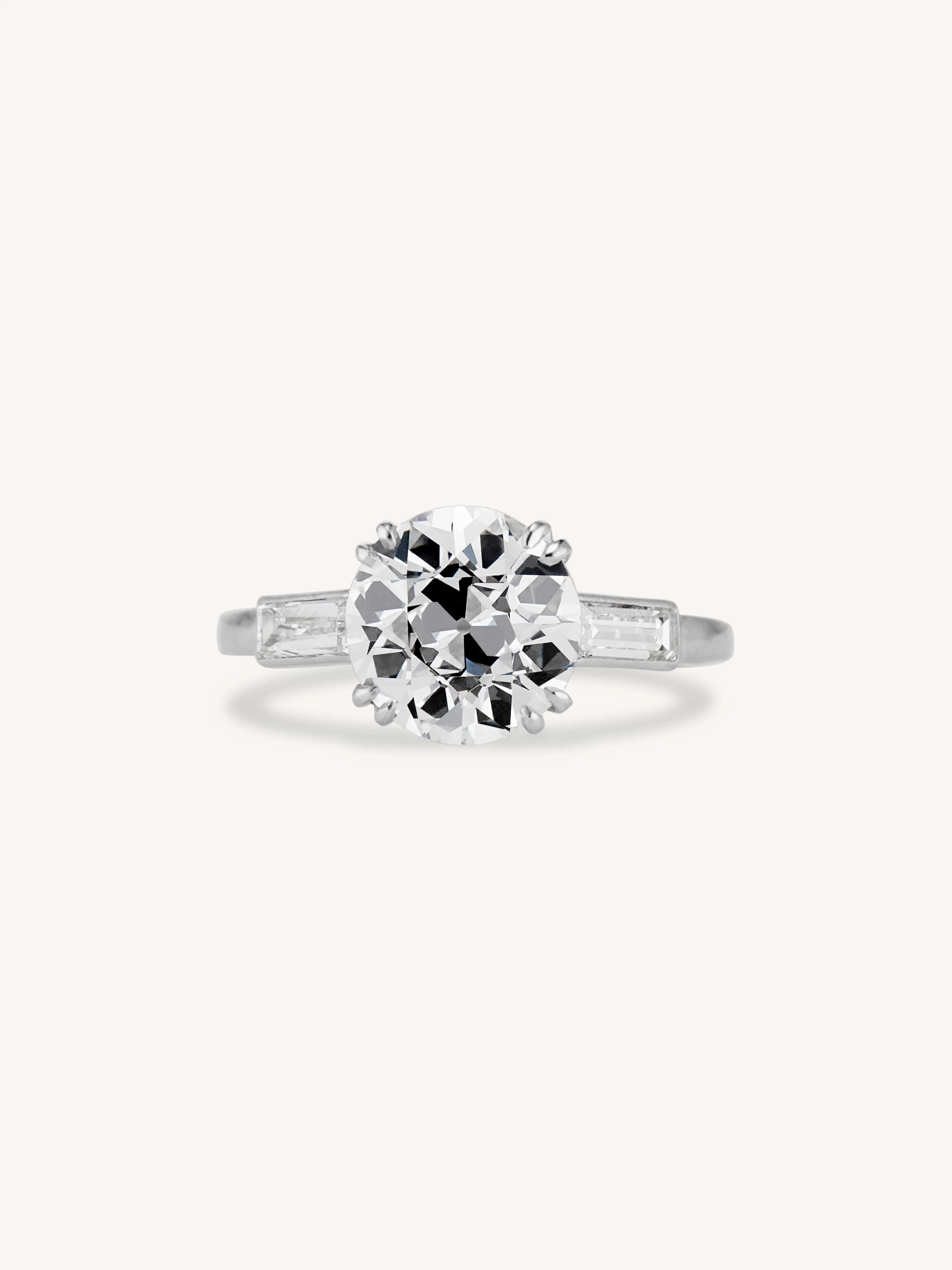 Tiffany & Co. Art Deco 2.12 Carat Old European Cut Diamond Vintage Engagement Ring