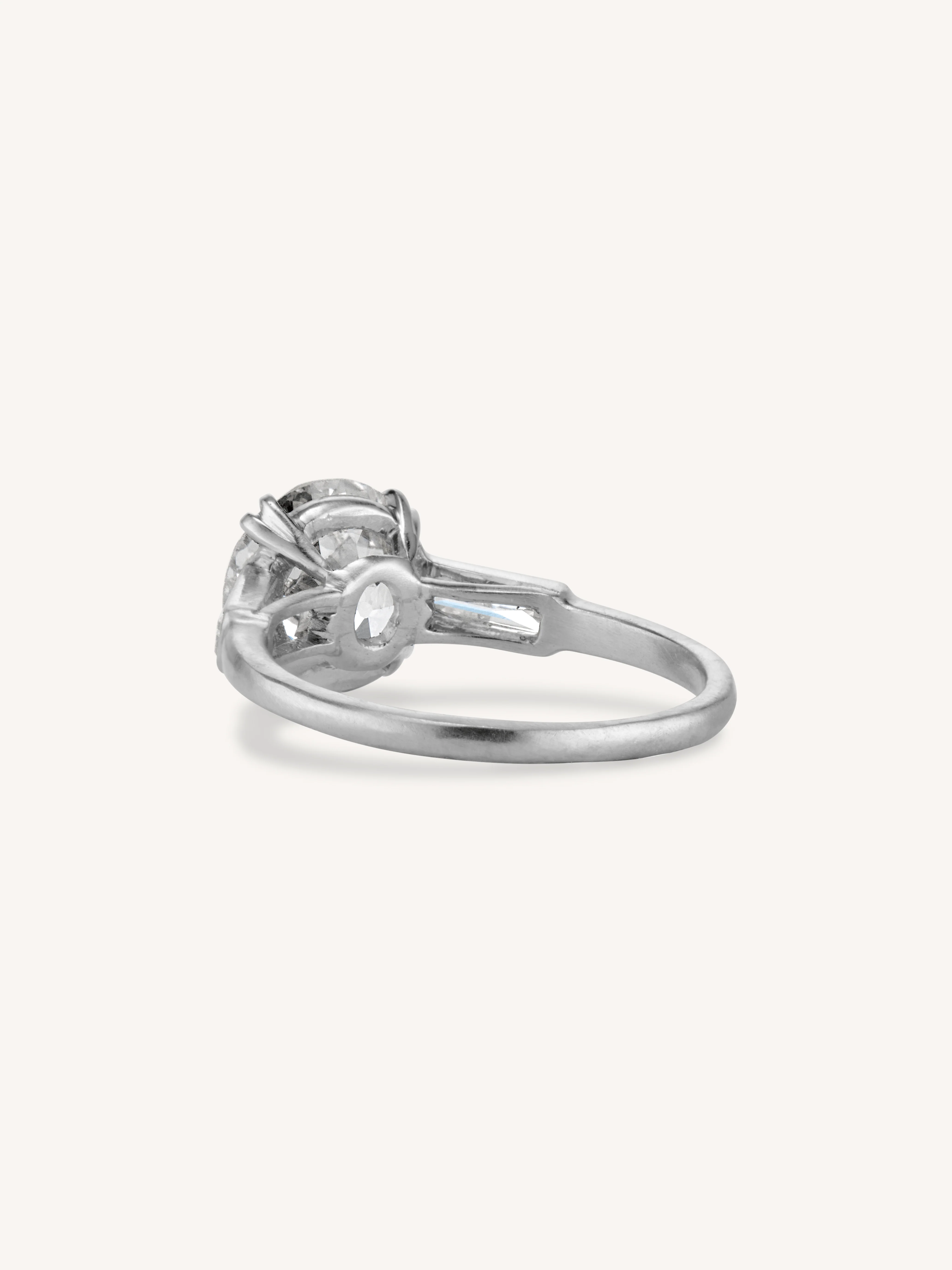 Tiffany & Co. Art Deco 2.12 Carat Old European Cut Diamond Vintage Engagement Ring - Image 4