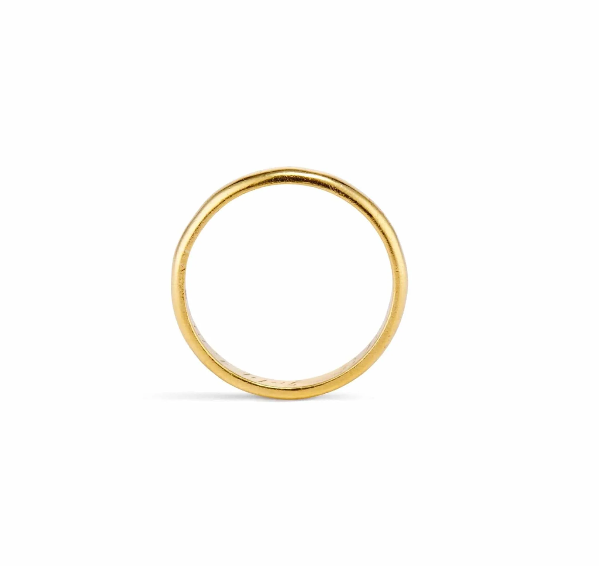 Tiffany & Co. Art Deco 22k Gold Wedding Band - Image 2