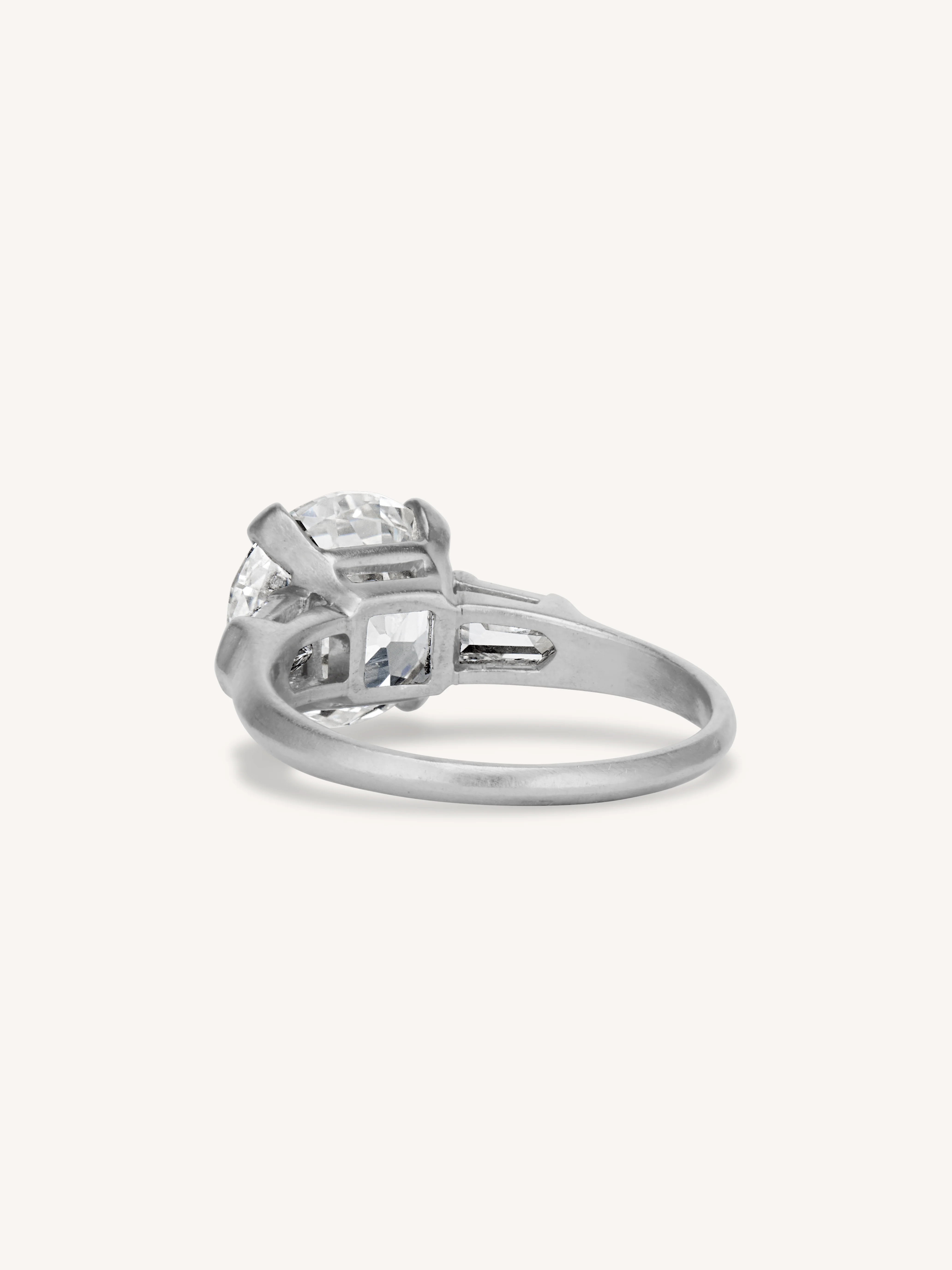Tiffany & Co. Art Deco 3.27 Carat Old European Cut Diamond Vintage Engagement Ring - Image 5
